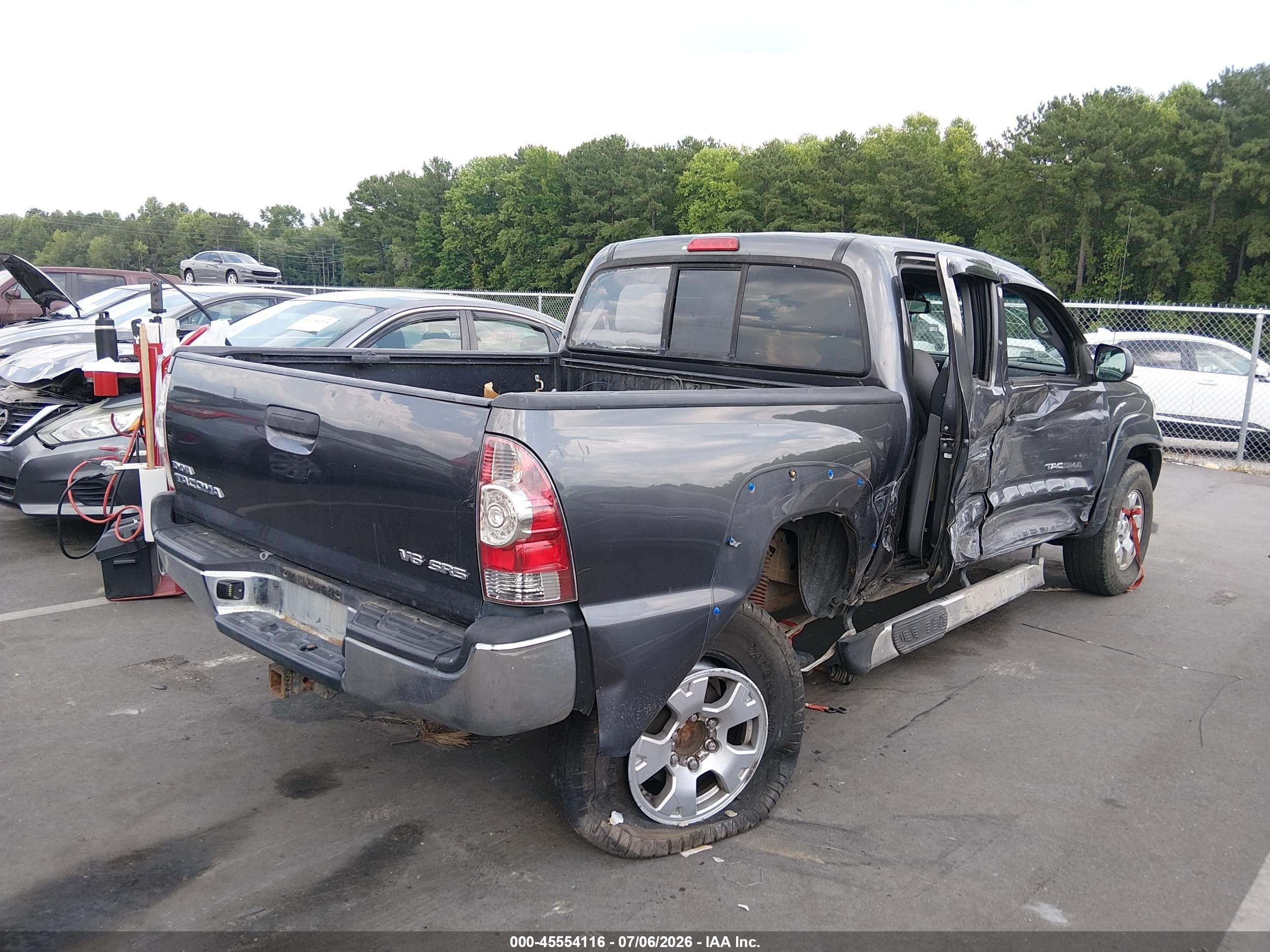 2013 Toyota Tacoma Base V6 Gray vin: 5TFLU4EN1DX067779
