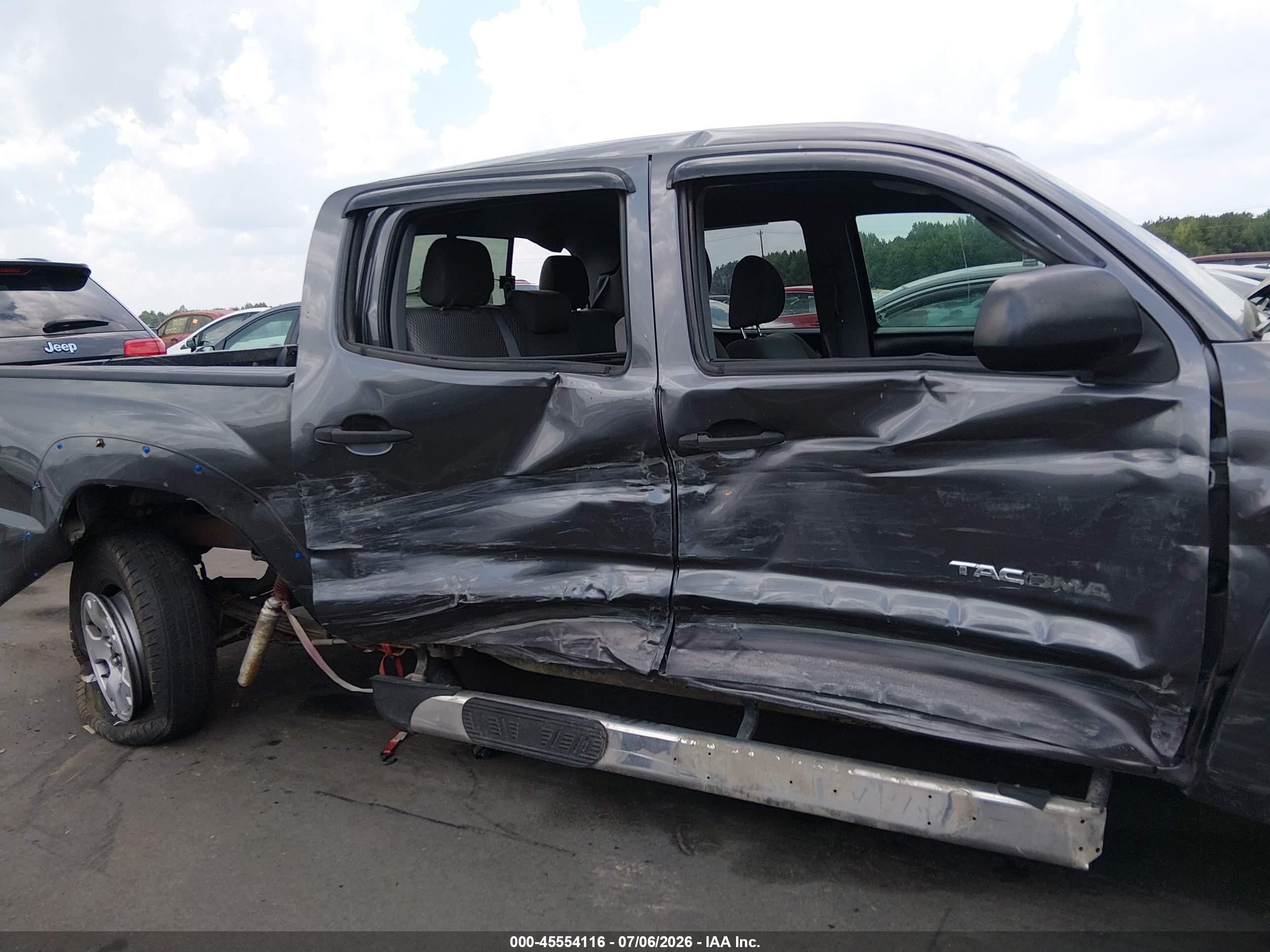 2013 Toyota Tacoma Base V6 Gray vin: 5TFLU4EN1DX067779