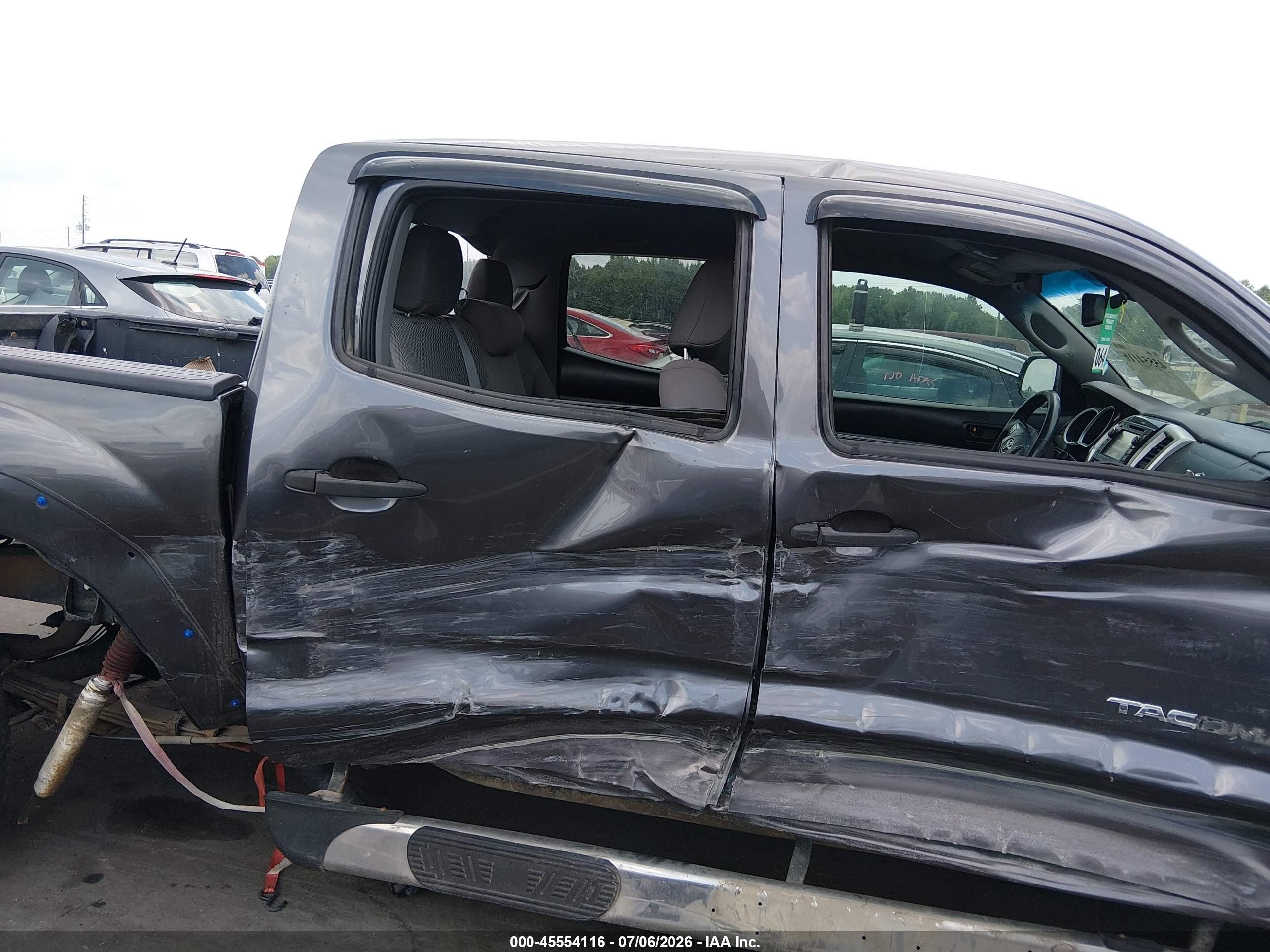 2013 Toyota Tacoma Base V6 Gray vin: 5TFLU4EN1DX067779