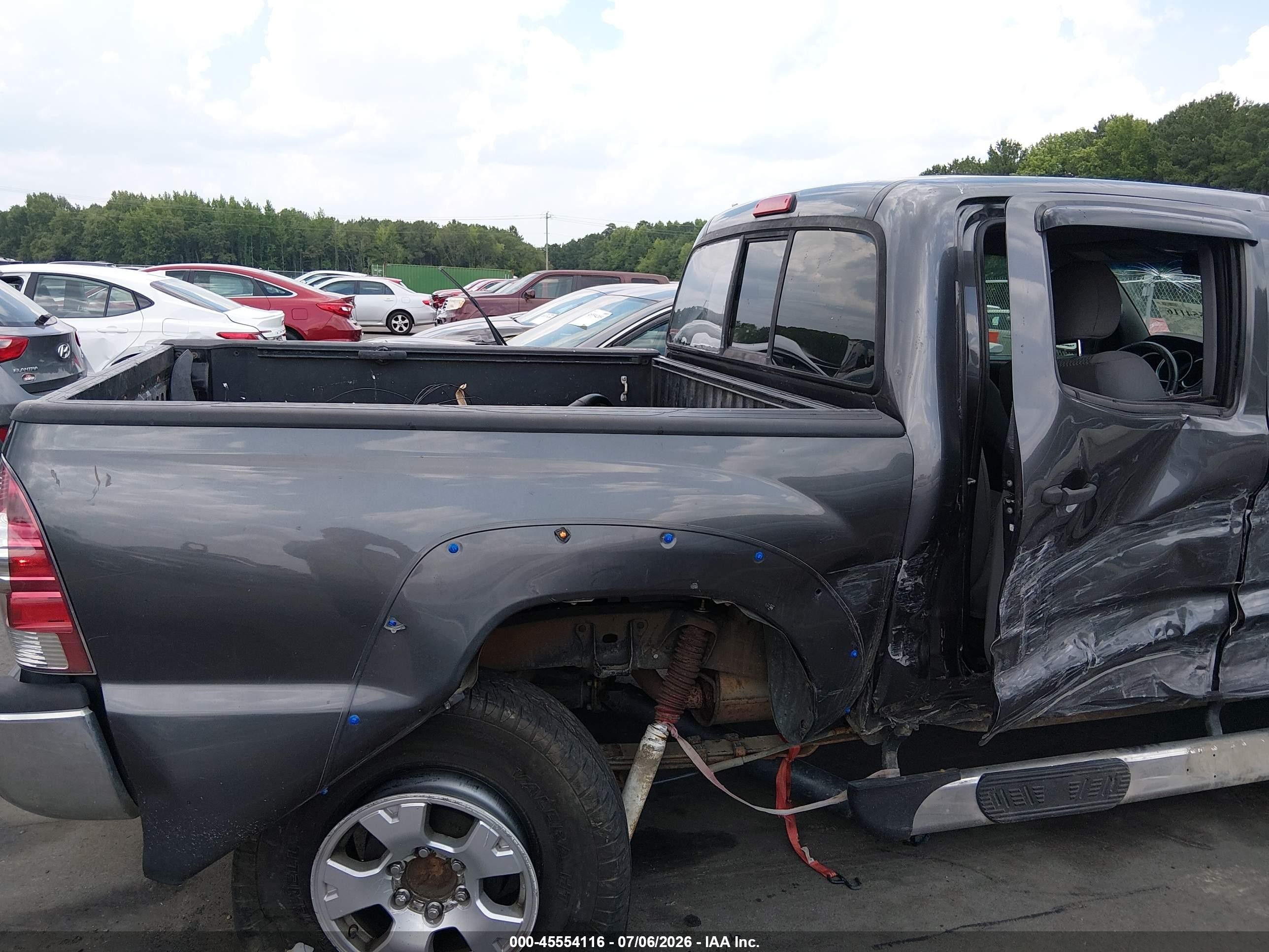 2013 Toyota Tacoma Base V6 Gray vin: 5TFLU4EN1DX067779