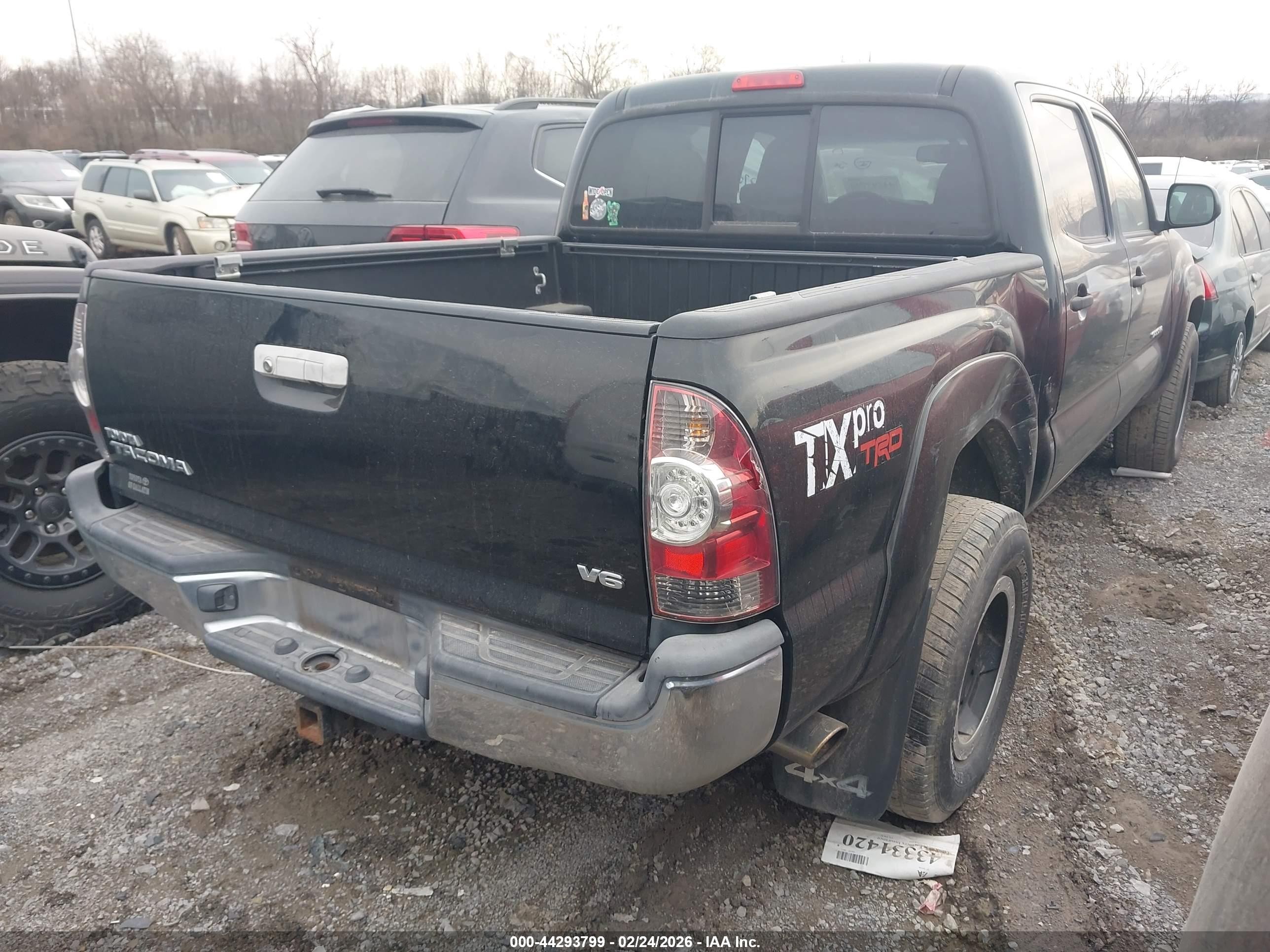 2013 Toyota Tacoma Base V6 Black vin: 5TFLU4EN1DX073534