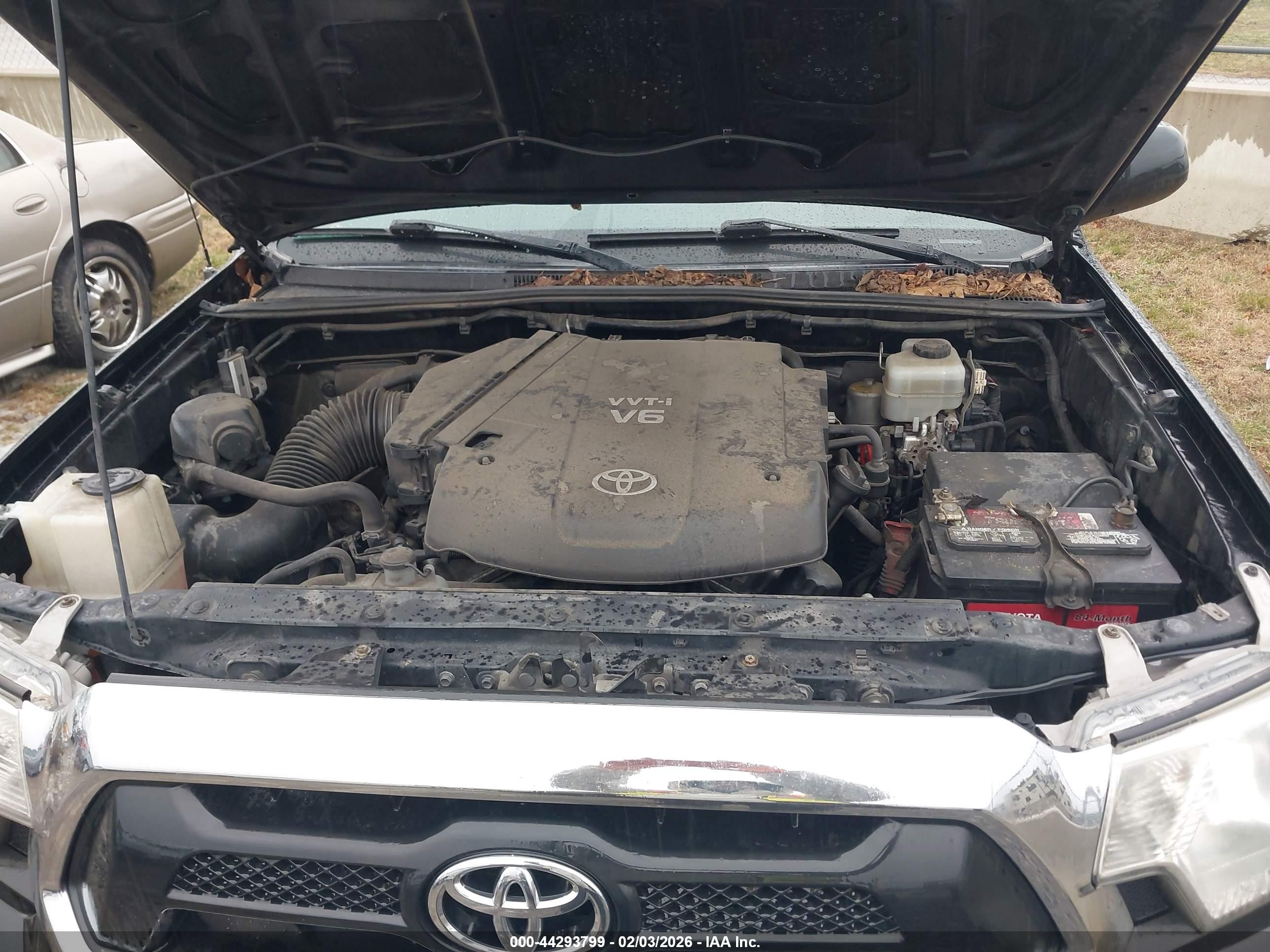 2013 Toyota Tacoma Base V6 Black vin: 5TFLU4EN1DX073534