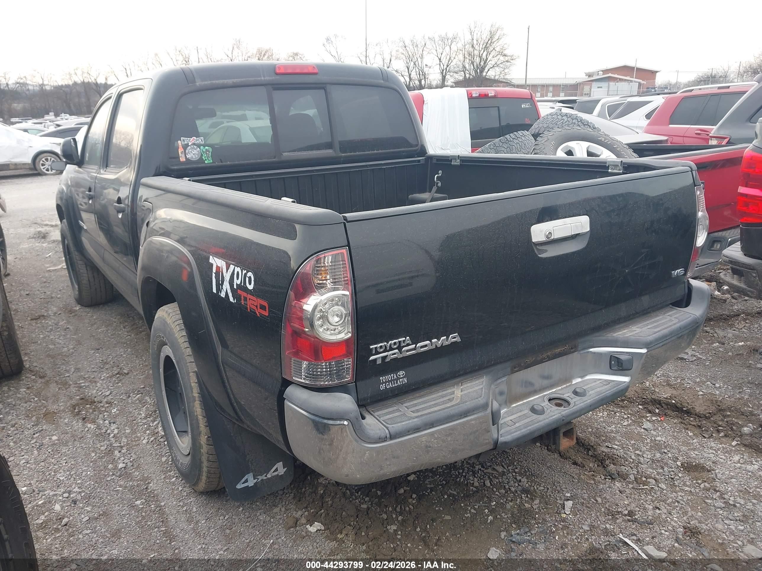 2013 Toyota Tacoma Base V6 Black vin: 5TFLU4EN1DX073534