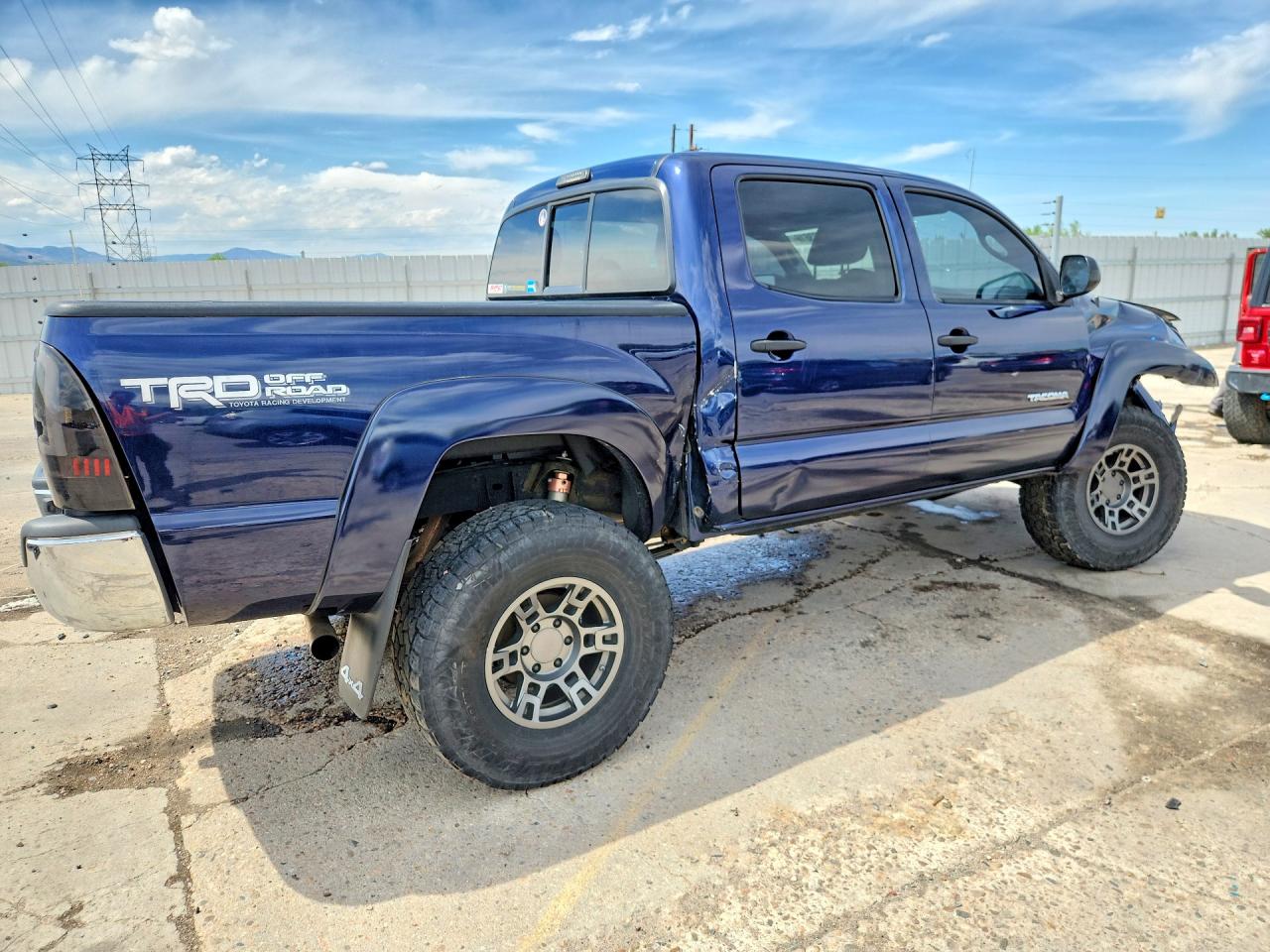 2013 Toyota Tacoma Double Cab Blue vin: 5TFLU4EN1DX076918