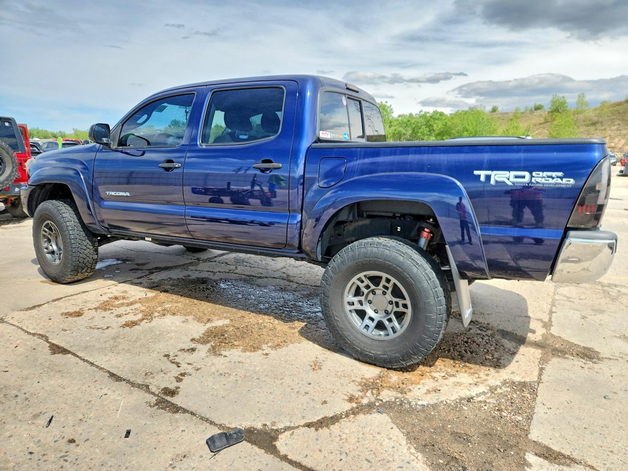 2013 Toyota Tacoma Double Cab Blue vin: 5TFLU4EN1DX076918