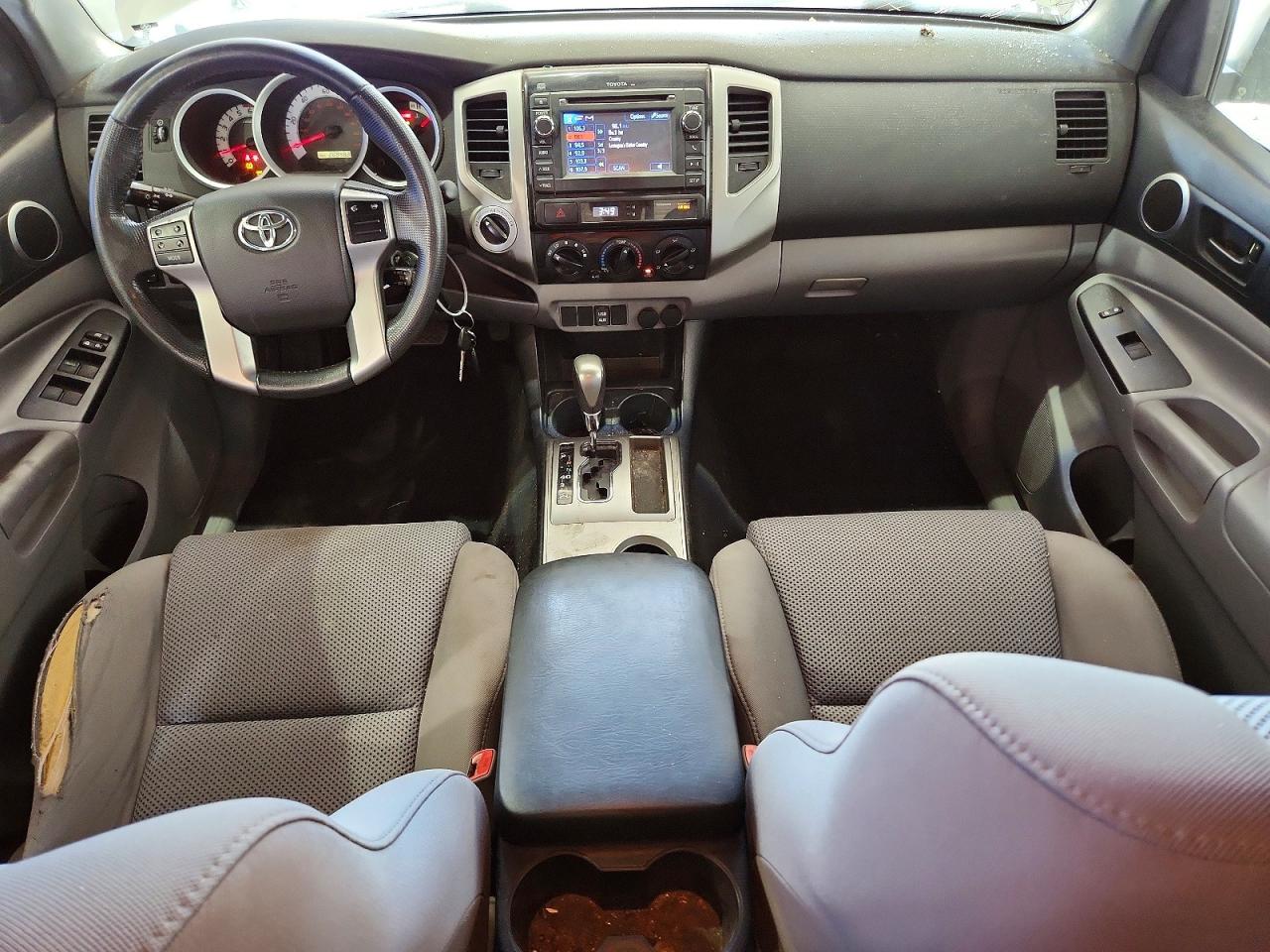 2013 Toyota Tacoma Double Cab Silver vin: 5TFLU4EN1DX082170