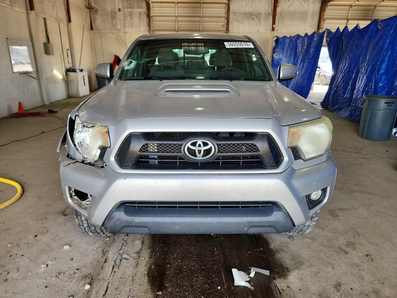 2013 Toyota Tacoma Double Cab Silver vin: 5TFLU4EN1DX082170