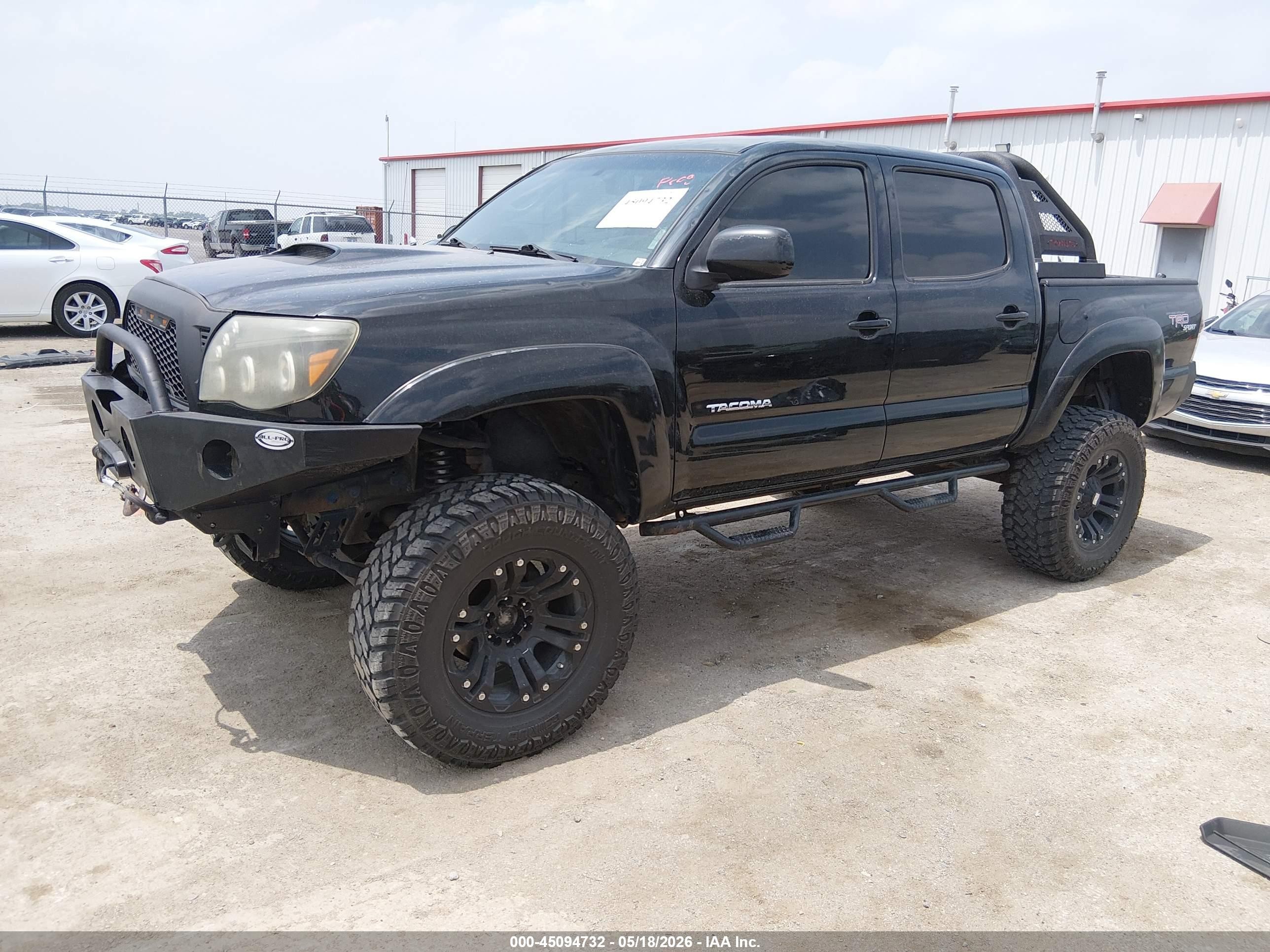 2011 Toyota Tacoma Base V6 Black vin: 5TFLU4EN2BX003618