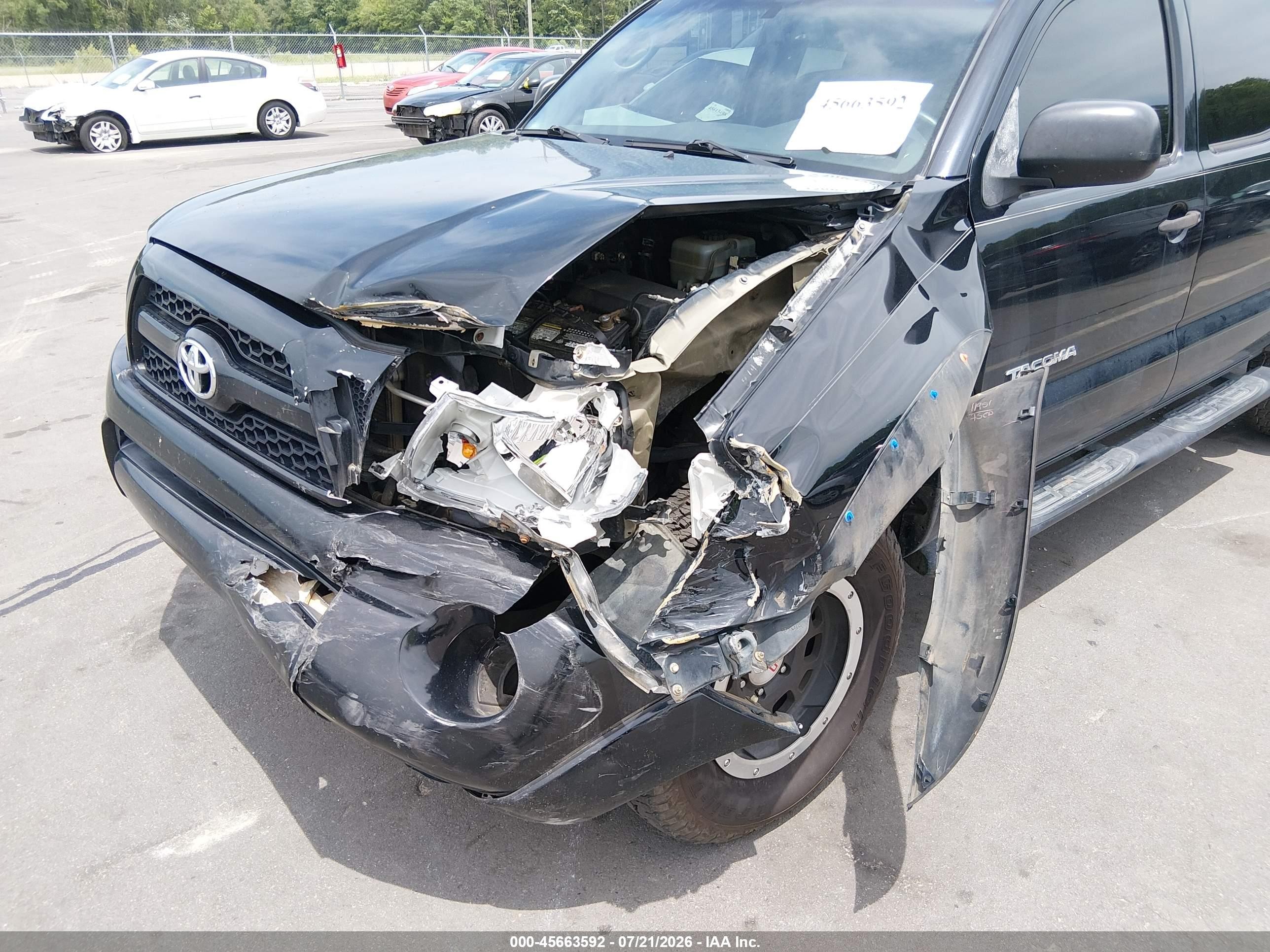 2011 Toyota Tacoma Base V6 Black vin: 5TFLU4EN2BX005210