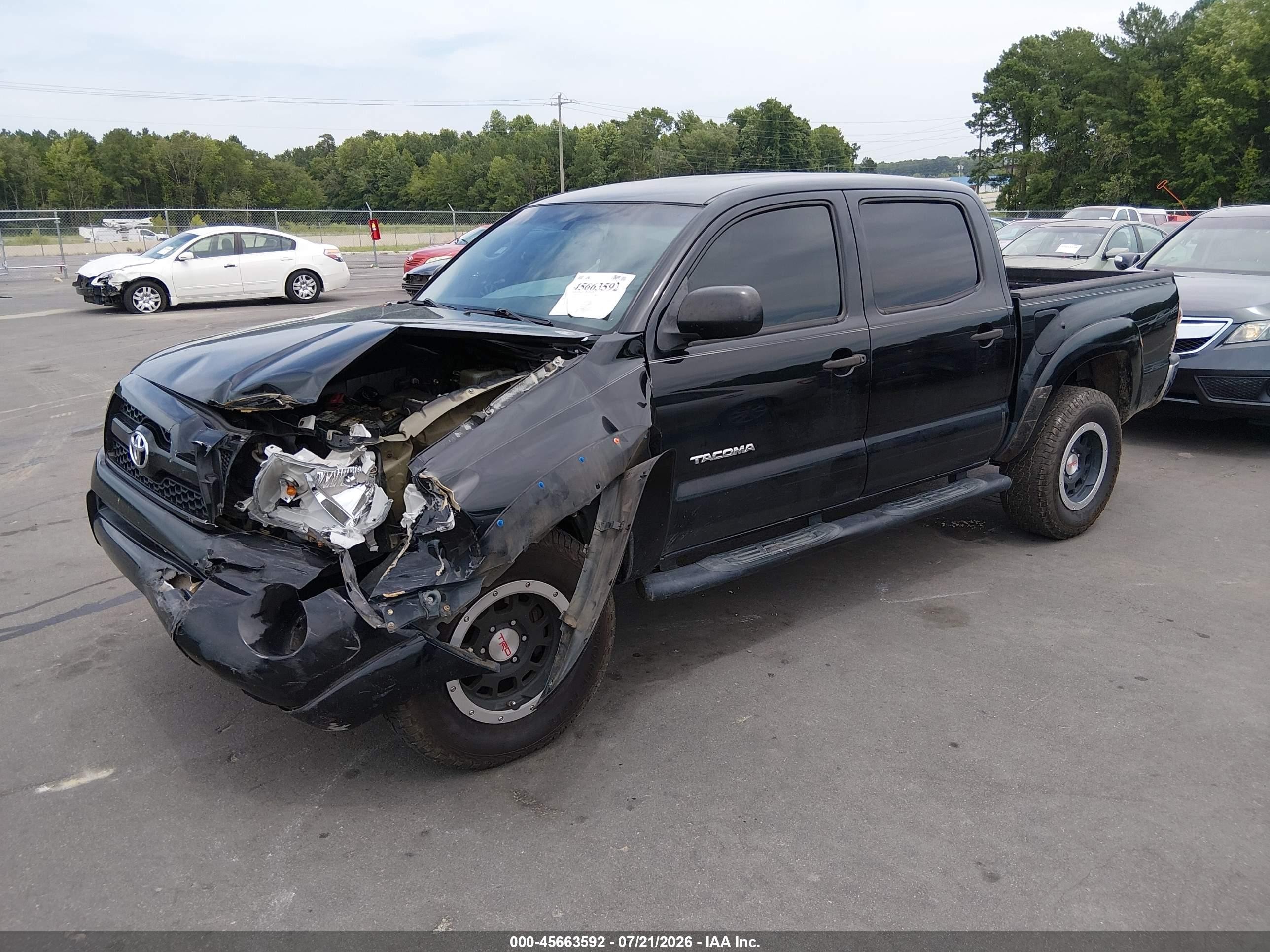 2011 Toyota Tacoma Base V6 Black vin: 5TFLU4EN2BX005210