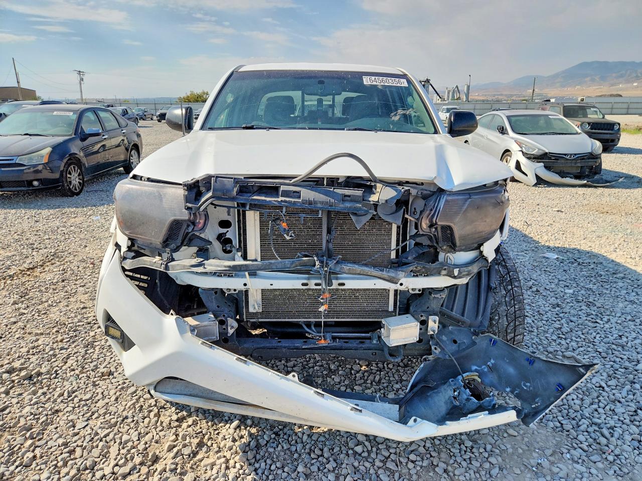 2013 Toyota Tacoma V6 White vin: 5TFLU4EN2DX065278