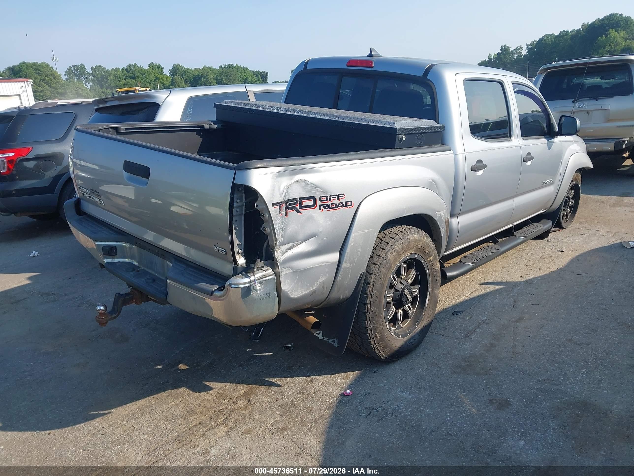 2014 Toyota Tacoma Base V6 Gray vin: 5TFLU4EN3EX101495
