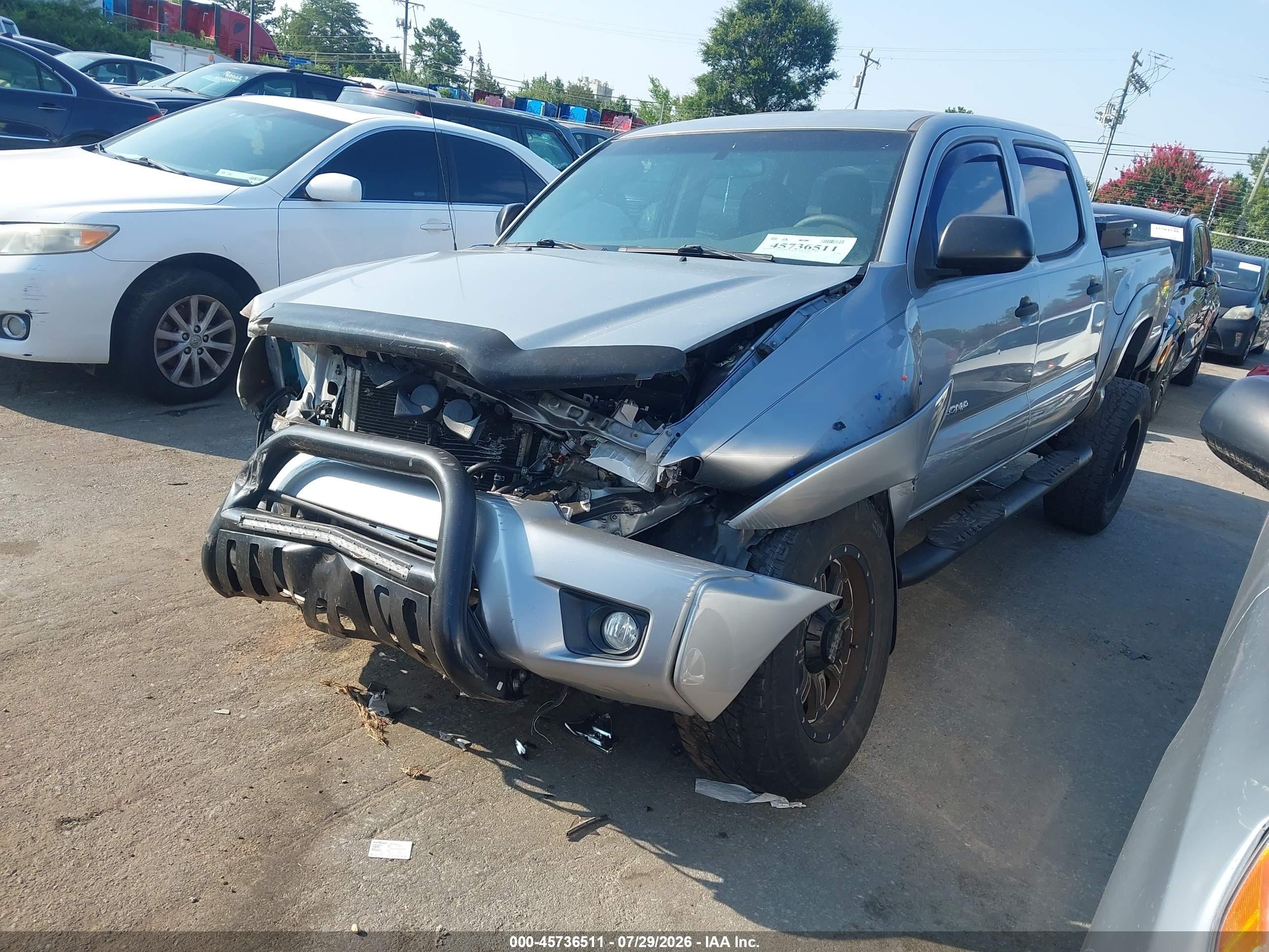 2014 Toyota Tacoma Base V6 Gray vin: 5TFLU4EN3EX101495