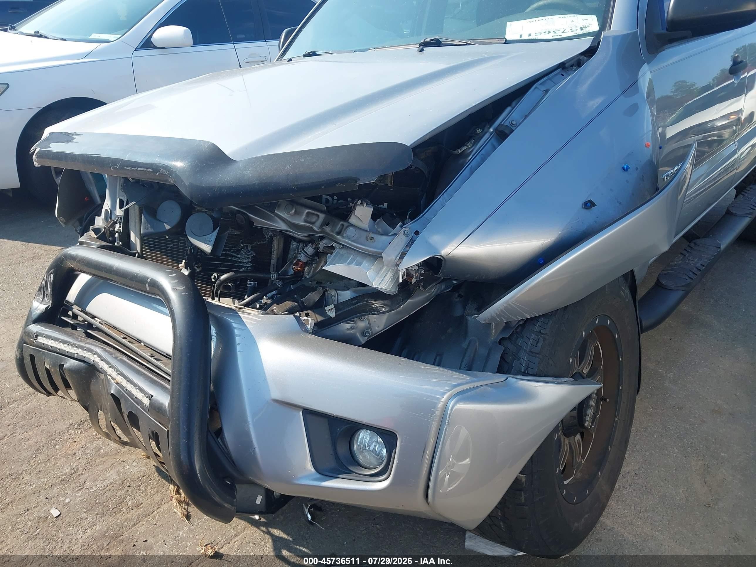 2014 Toyota Tacoma Base V6 Gray vin: 5TFLU4EN3EX101495