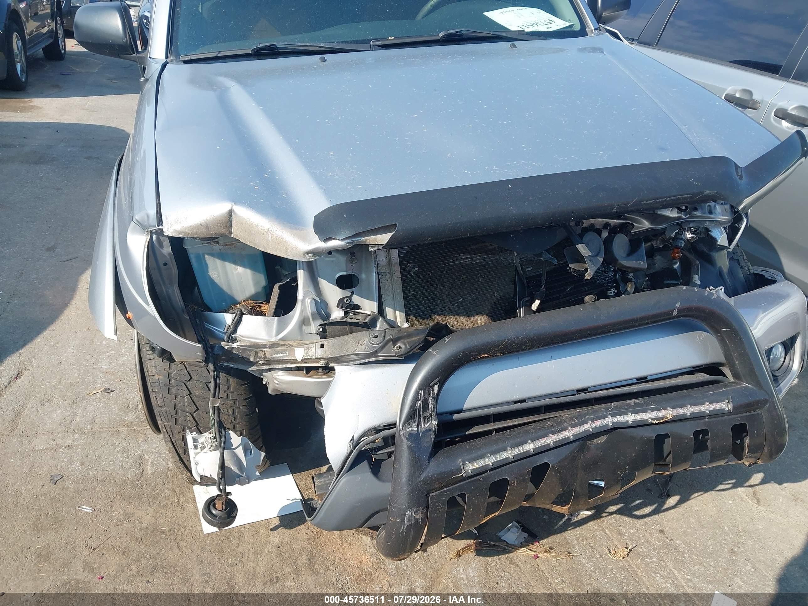 2014 Toyota Tacoma Base V6 Gray vin: 5TFLU4EN3EX101495