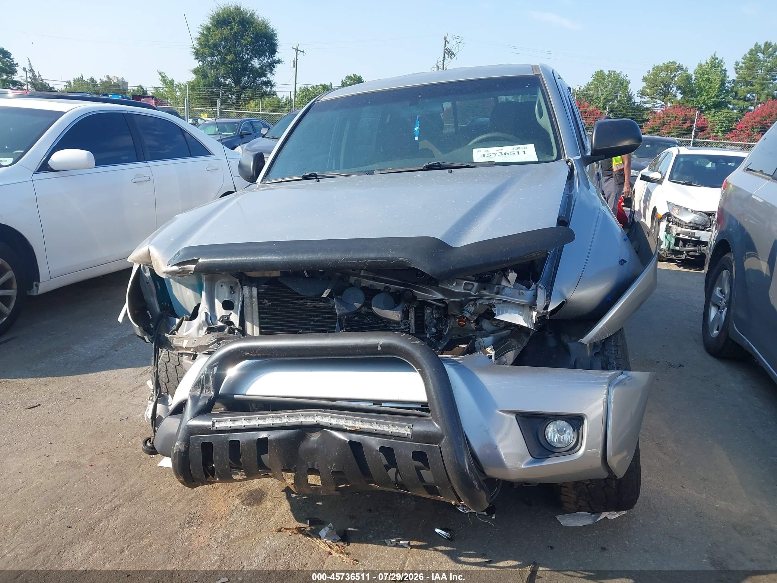 2014 Toyota Tacoma Base V6 Gray vin: 5TFLU4EN3EX101495