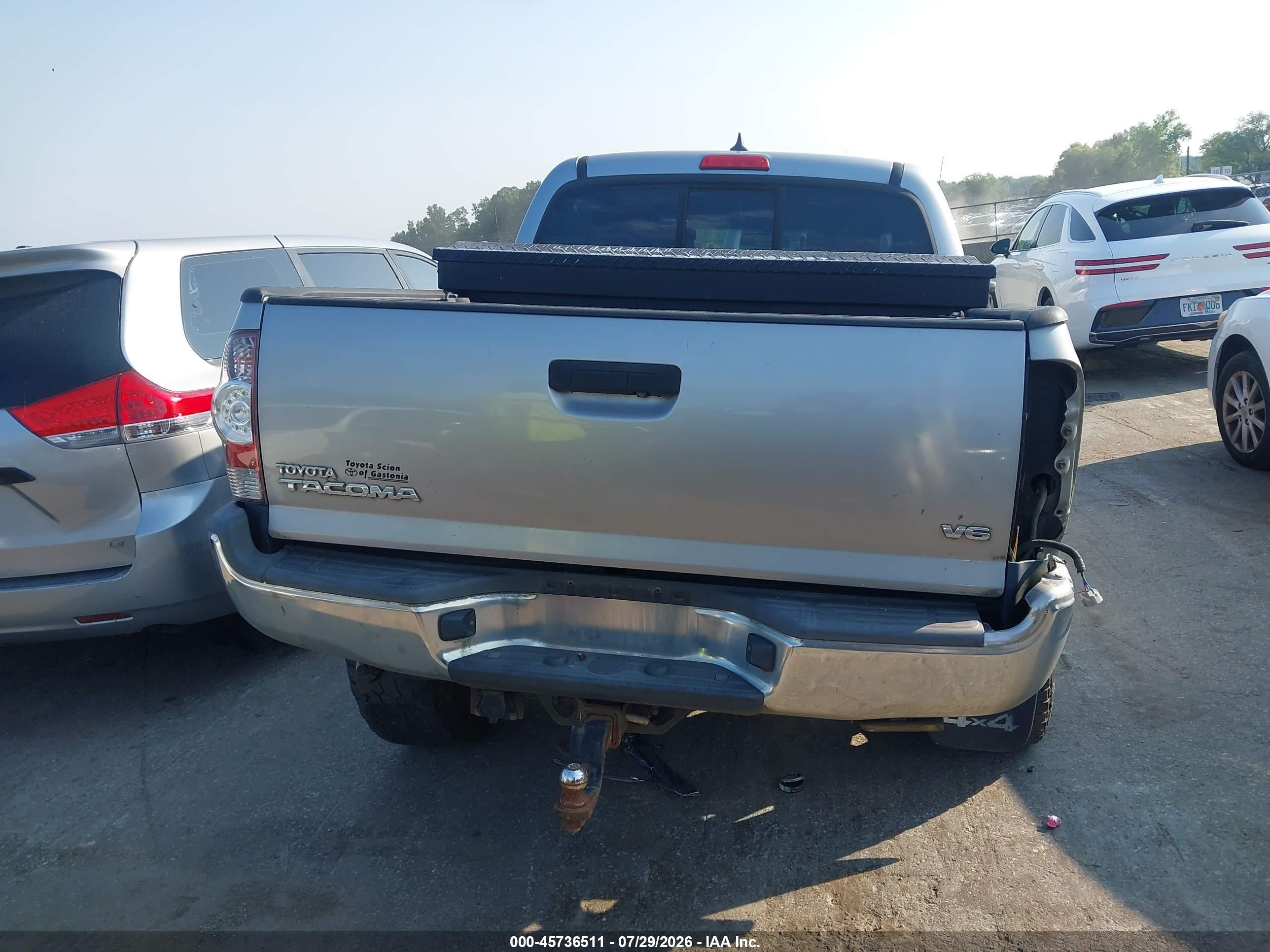 2014 Toyota Tacoma Base V6 Gray vin: 5TFLU4EN3EX101495