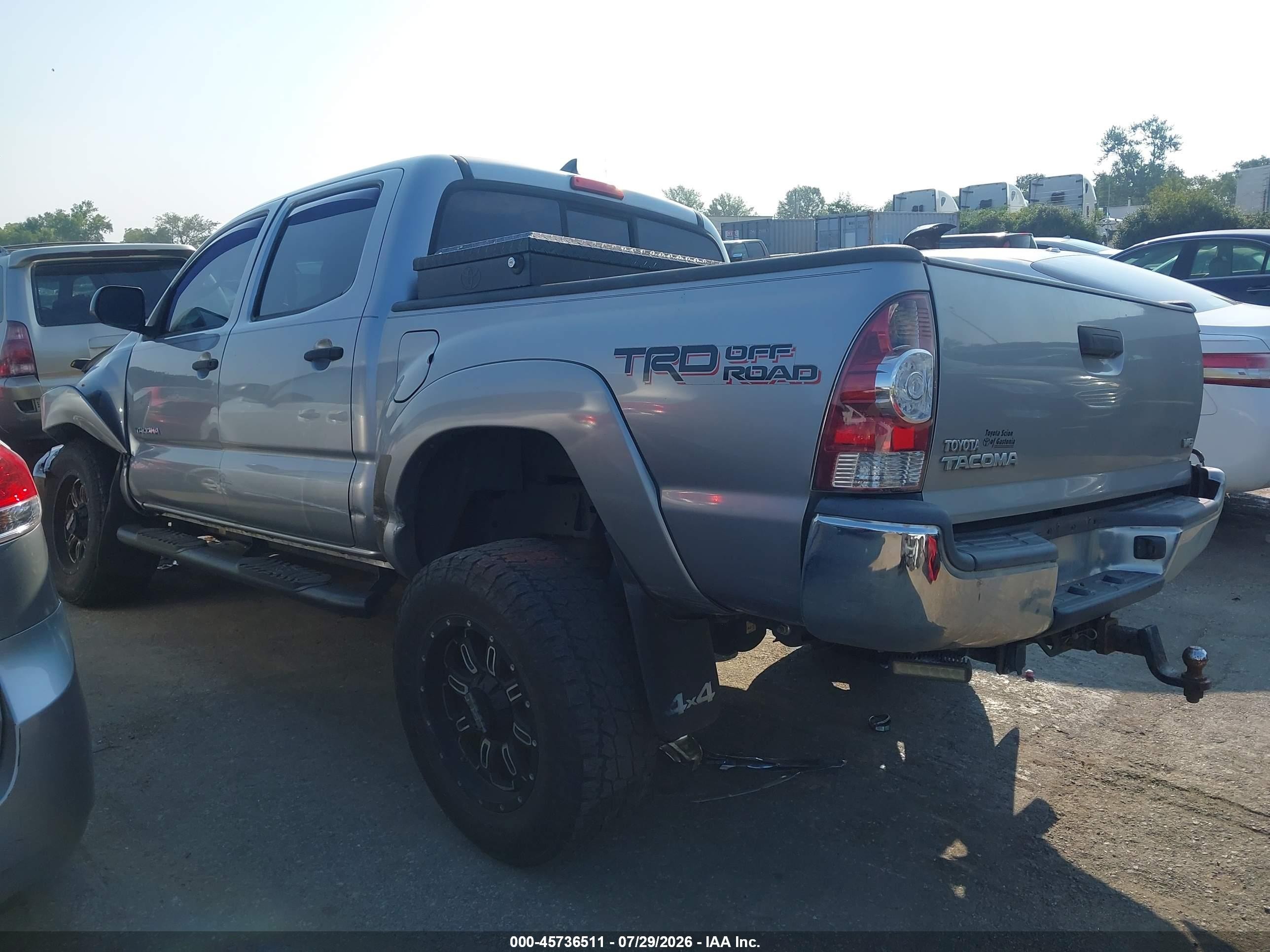 2014 Toyota Tacoma Base V6 Gray vin: 5TFLU4EN3EX101495
