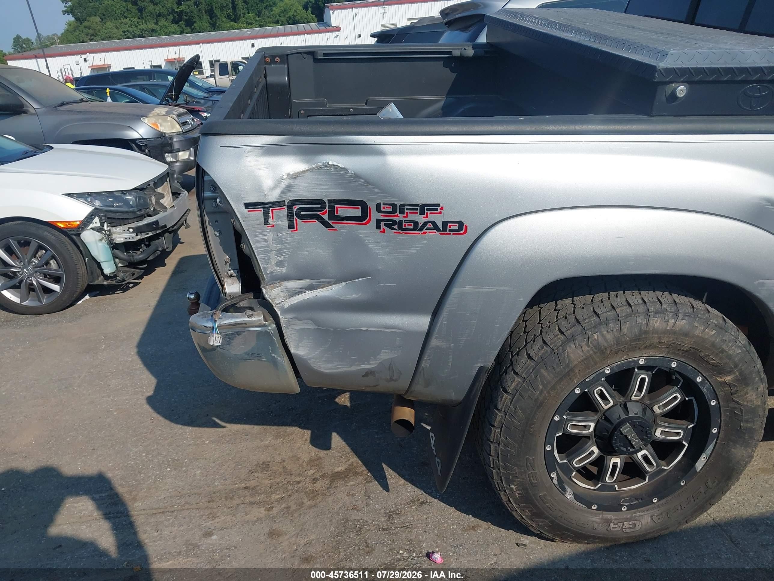 2014 Toyota Tacoma Base V6 Gray vin: 5TFLU4EN3EX101495