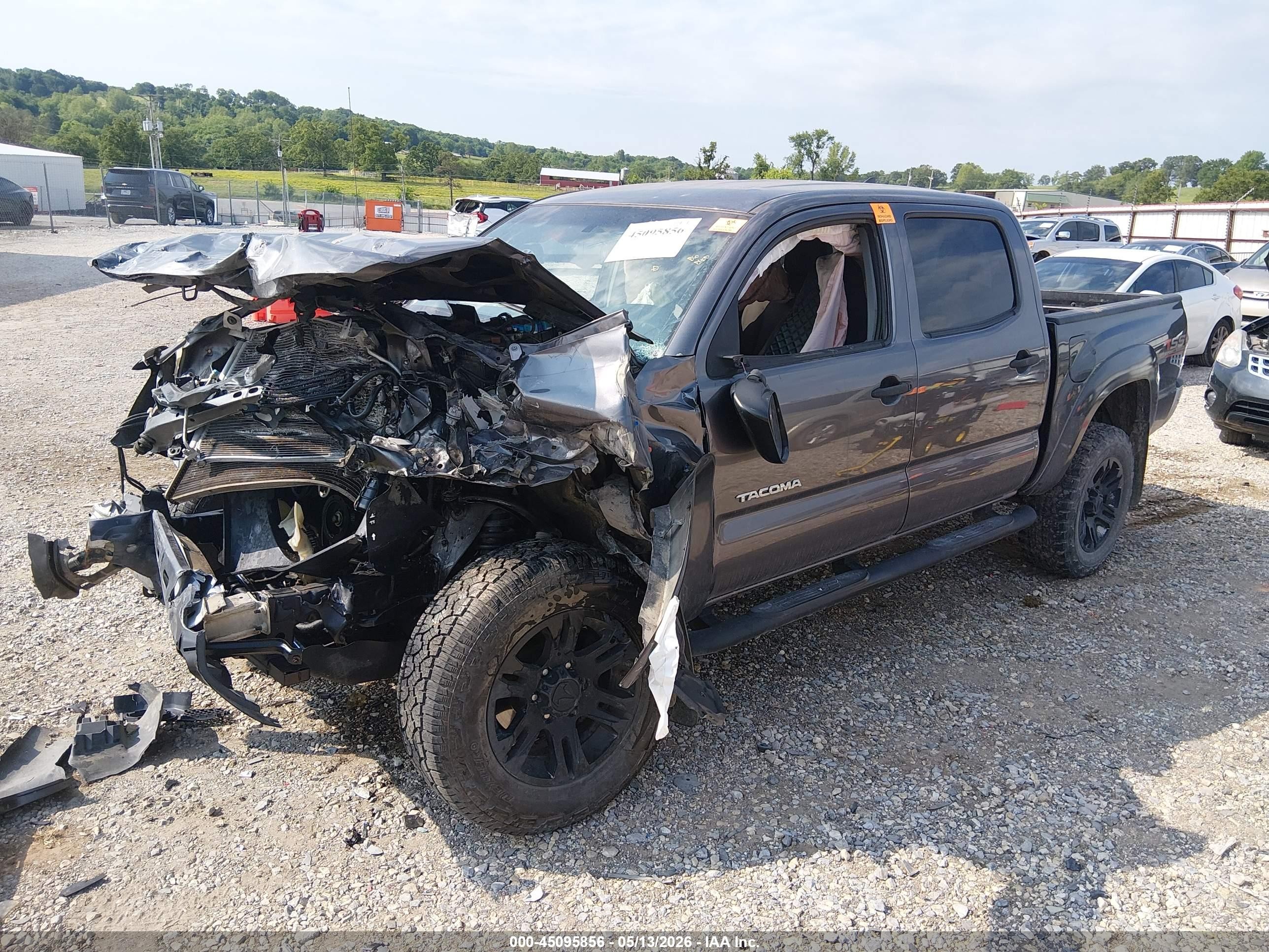 2015 Toyota Tacoma Base V6 Gray vin: 5TFLU4EN3FX122204