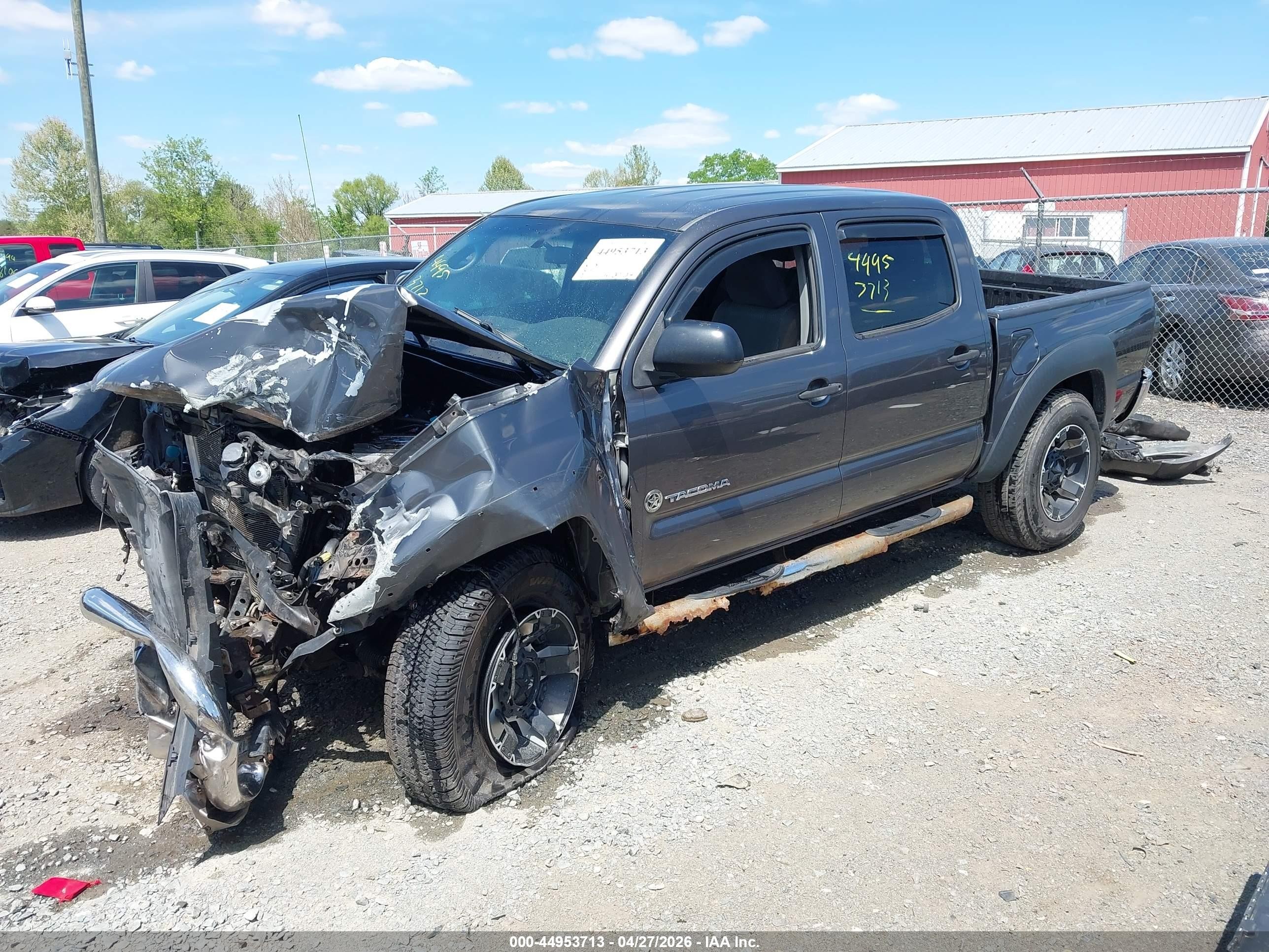 2013 Toyota Tacoma Base V6 Black vin: 5TFLU4EN4DX057585