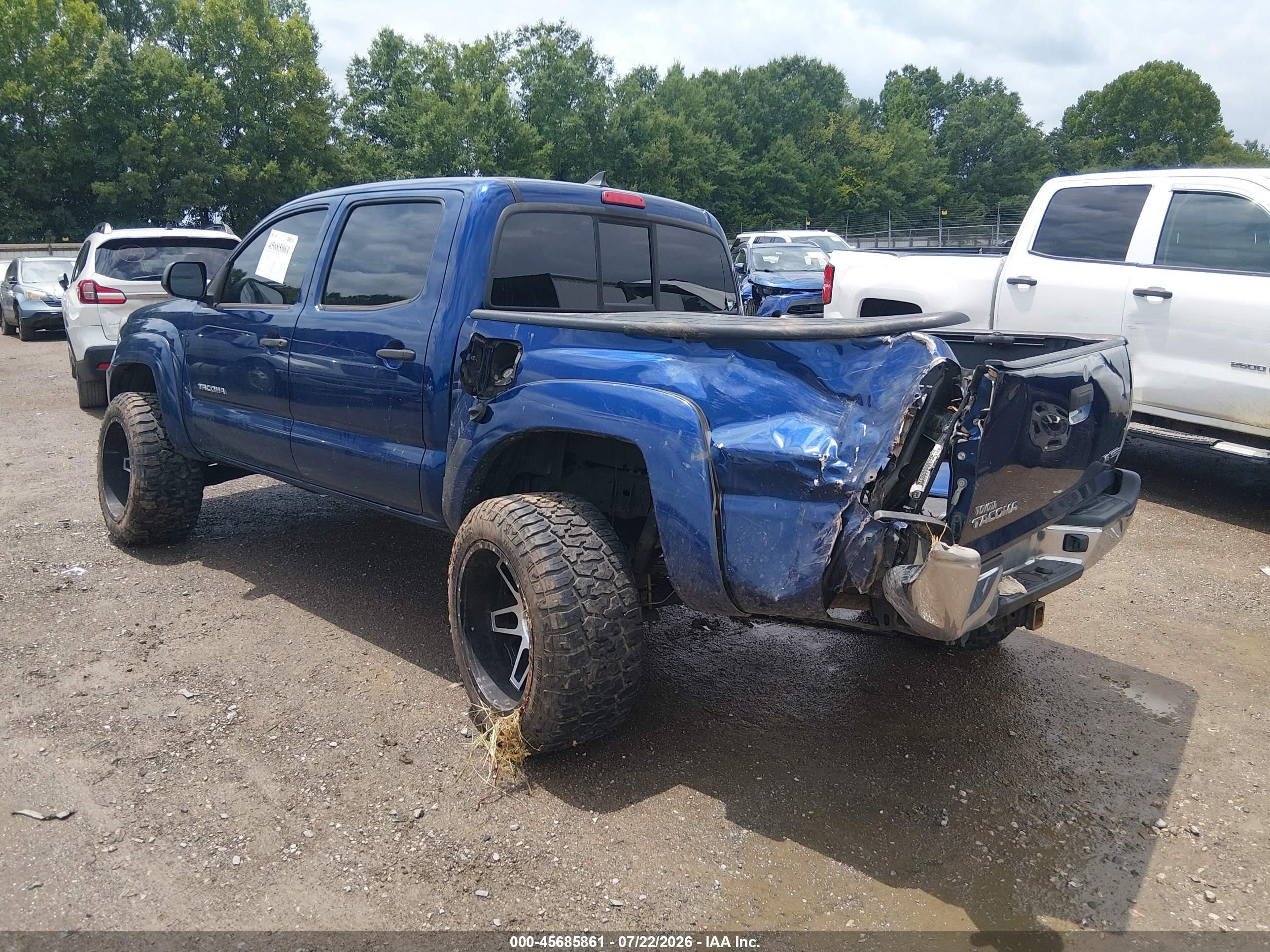 2014 Toyota Tacoma Base V6 Blue vin: 5TFLU4EN4EX097716