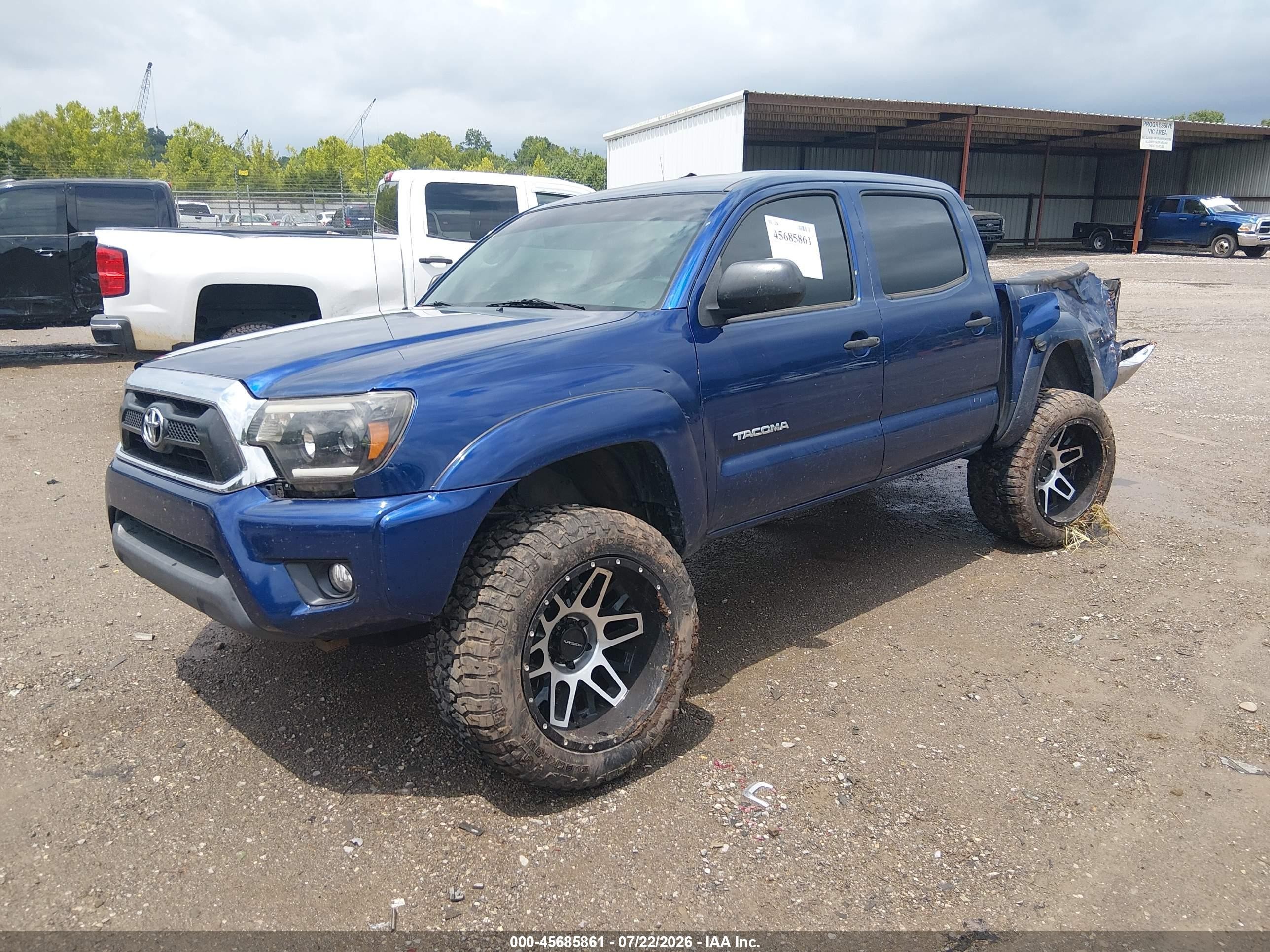 2014 Toyota Tacoma Base V6 Blue vin: 5TFLU4EN4EX097716
