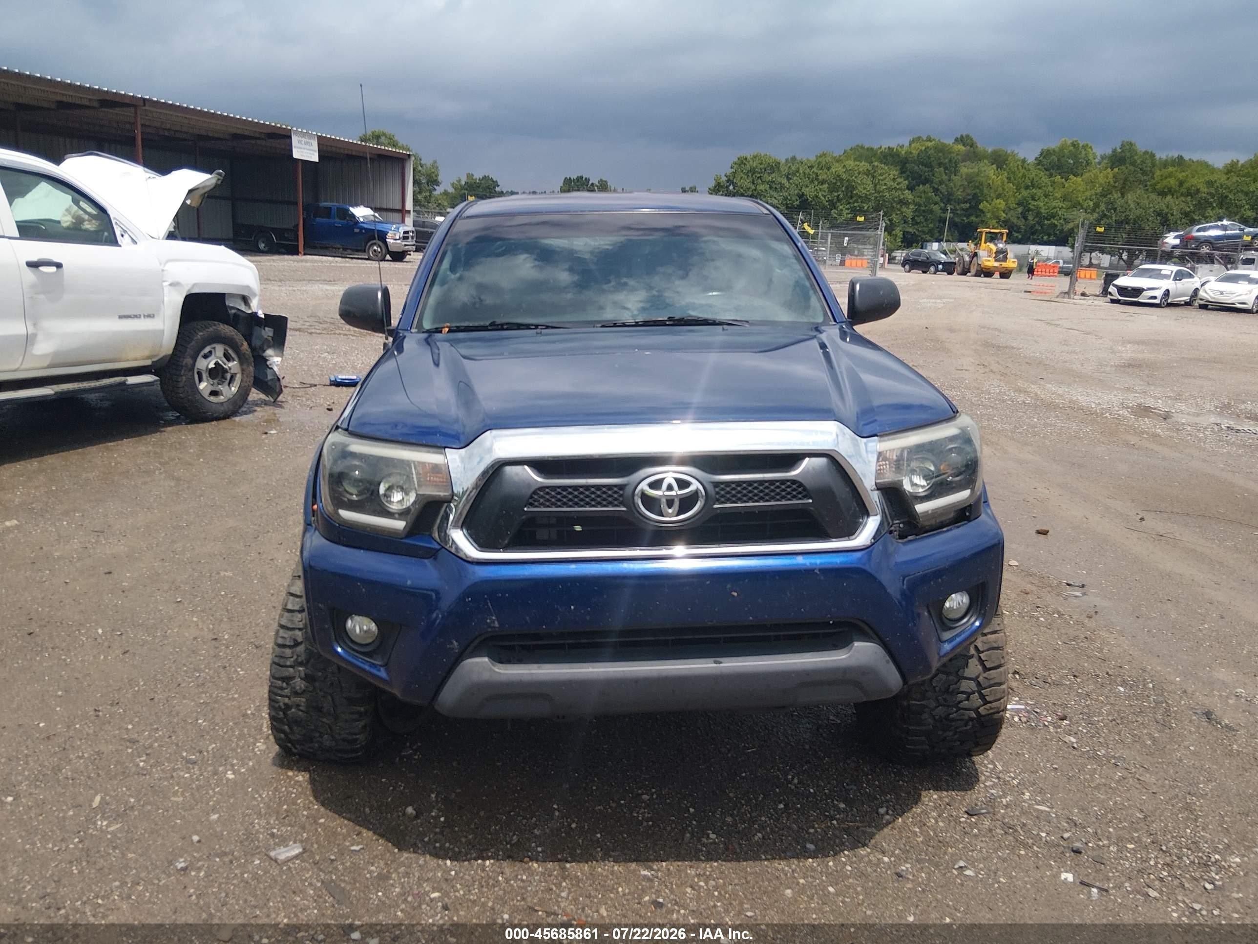2014 Toyota Tacoma Base V6 Blue vin: 5TFLU4EN4EX097716