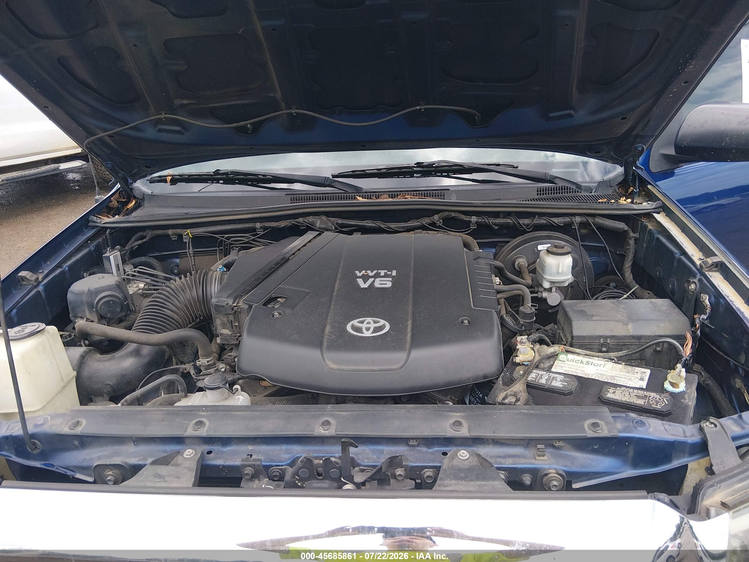 2014 Toyota Tacoma Base V6 Blue vin: 5TFLU4EN4EX097716