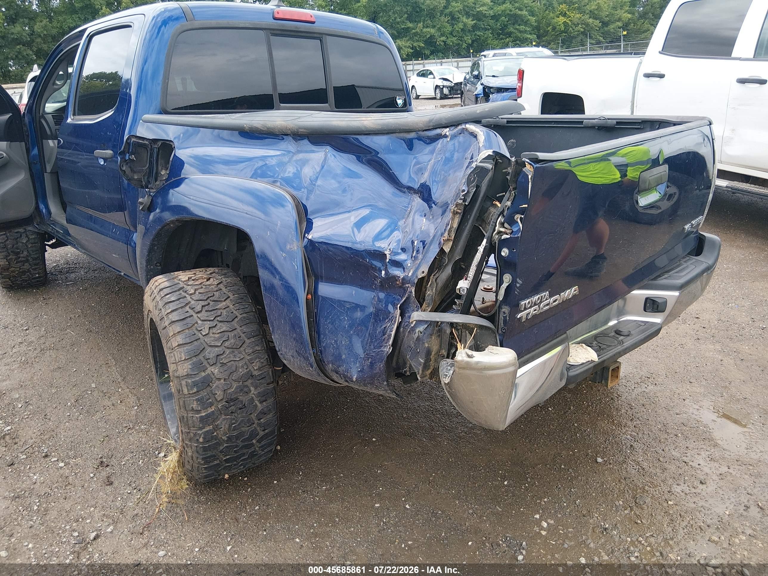 2014 Toyota Tacoma Base V6 Blue vin: 5TFLU4EN4EX097716