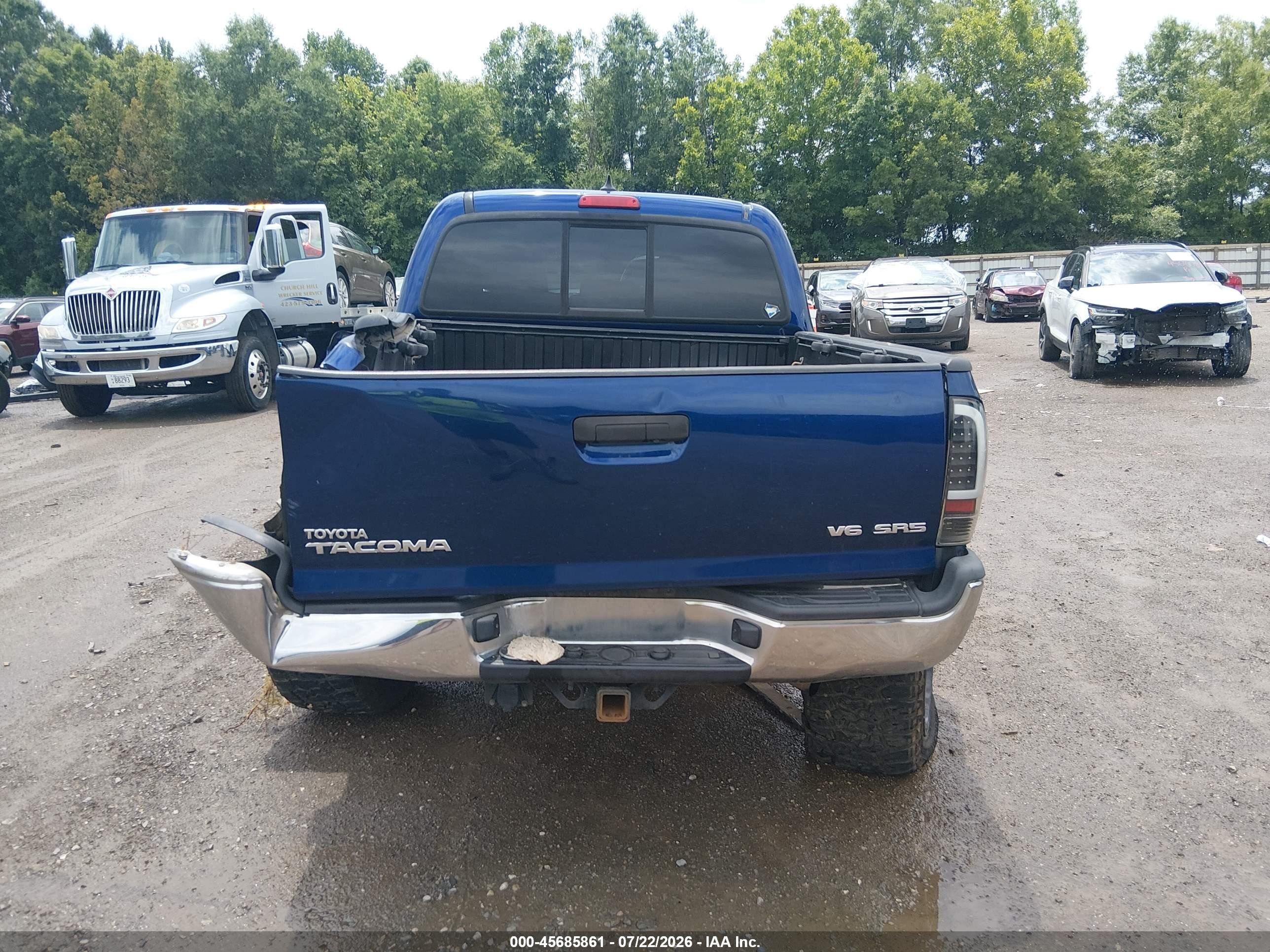 2014 Toyota Tacoma Base V6 Blue vin: 5TFLU4EN4EX097716