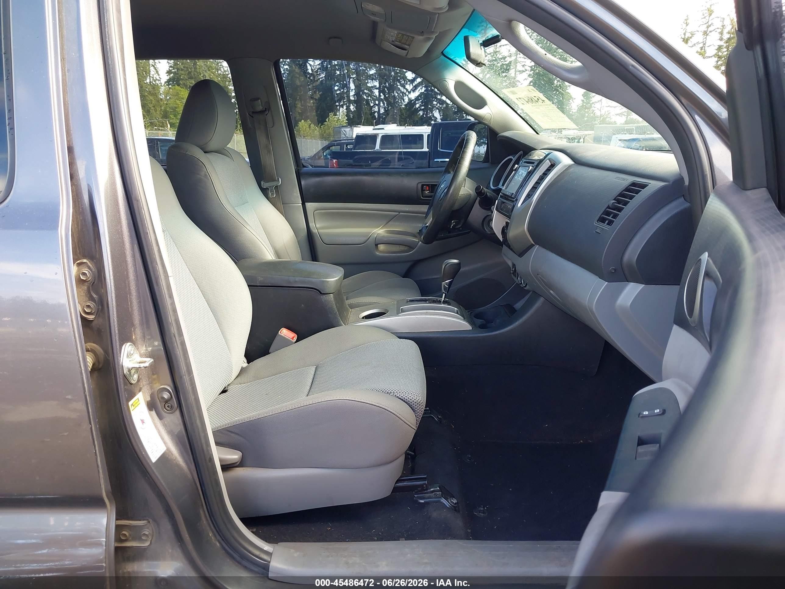 2014 Toyota Tacoma Base V6 Gray vin: 5TFLU4EN4EX104079