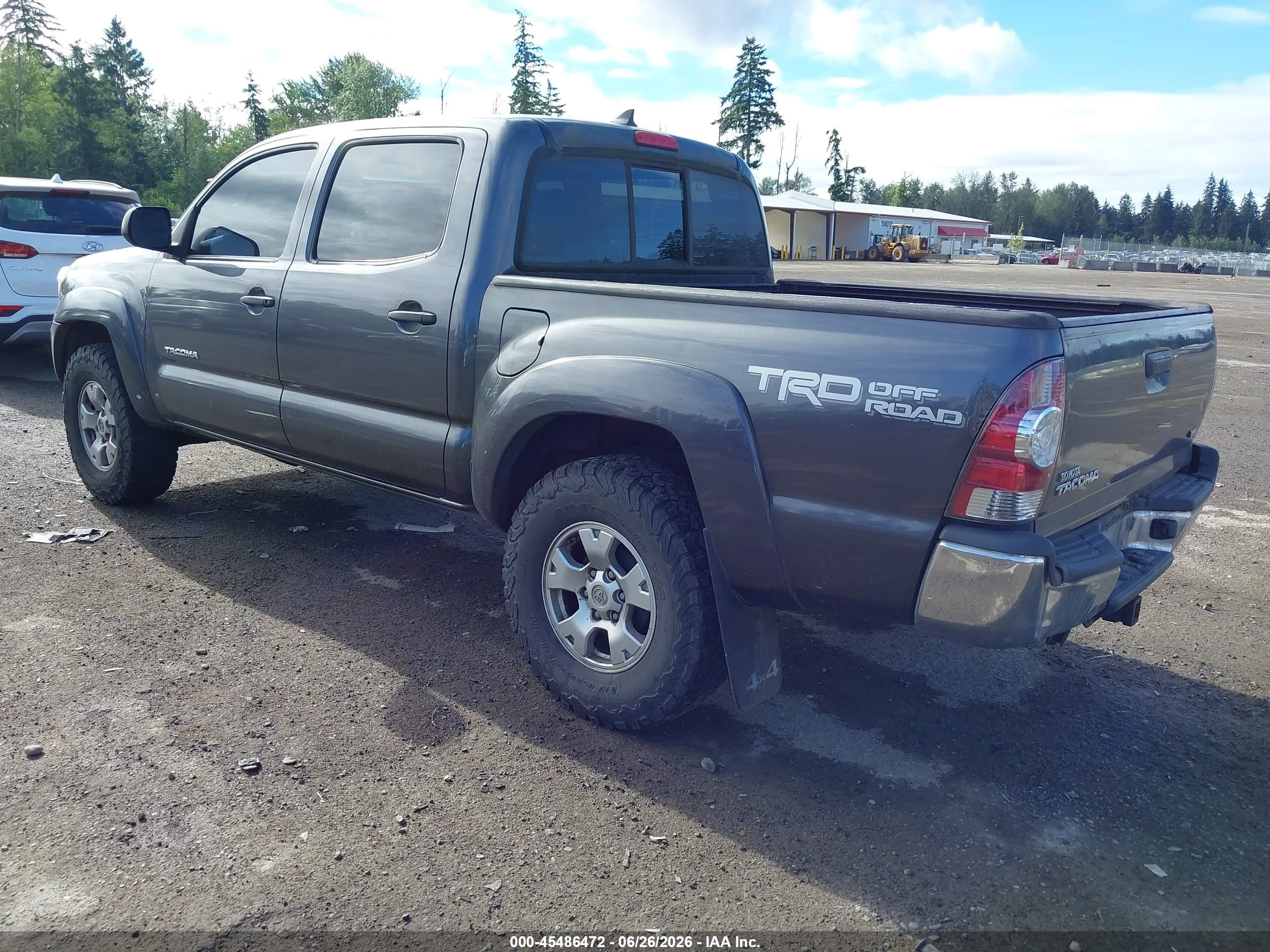 2014 Toyota Tacoma Base V6 Gray vin: 5TFLU4EN4EX104079