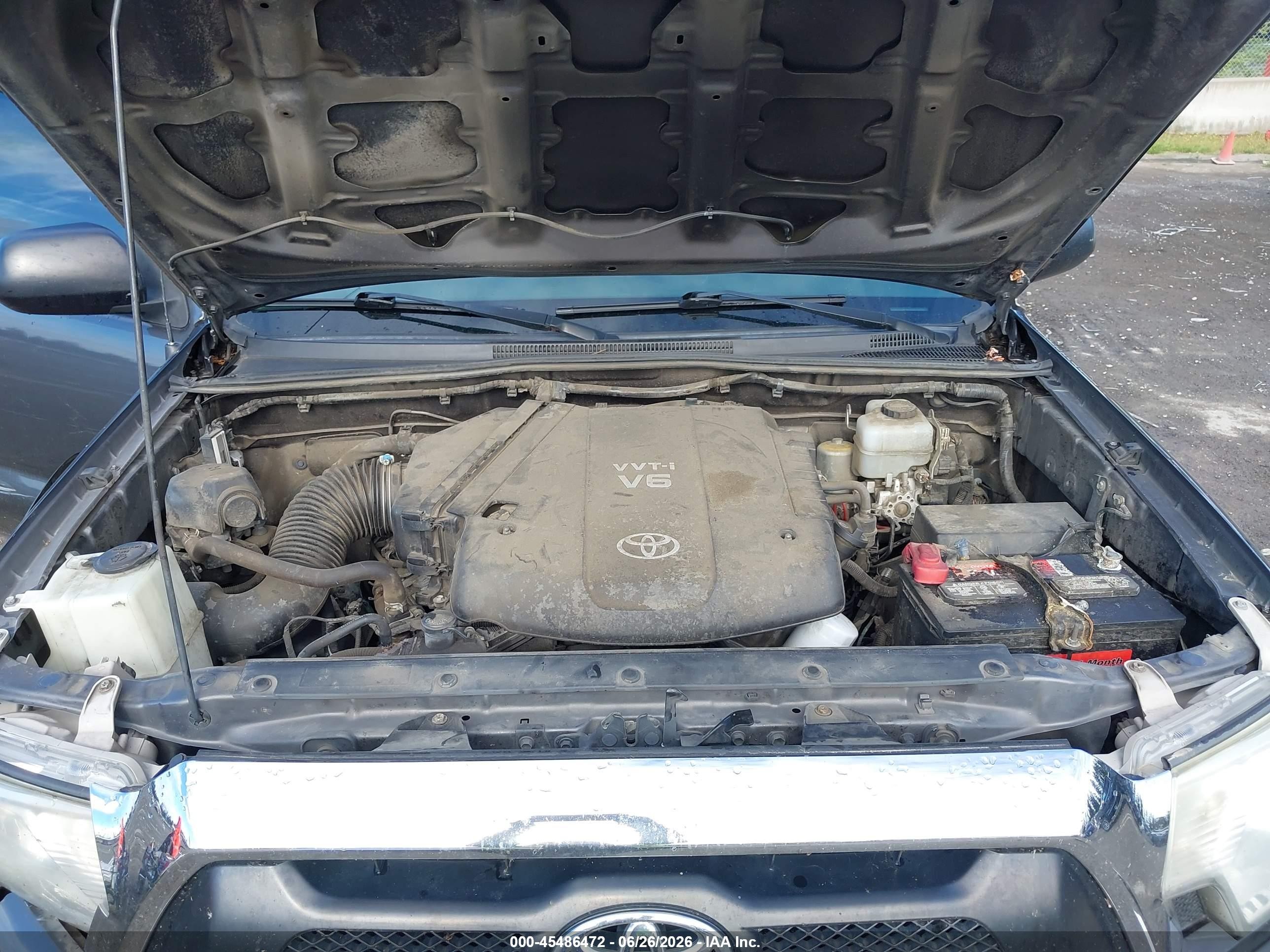 2014 Toyota Tacoma Base V6 Gray vin: 5TFLU4EN4EX104079