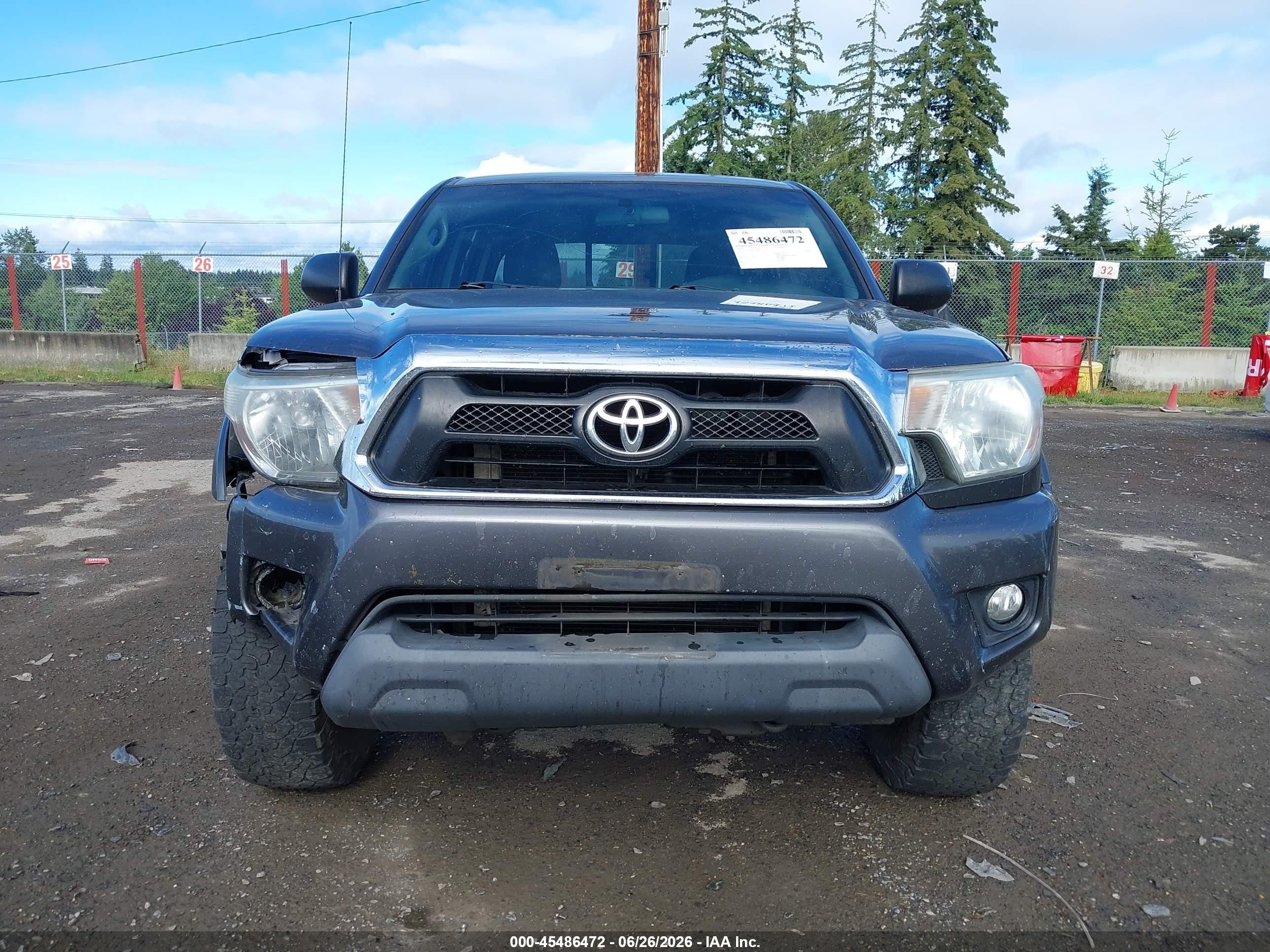 2014 Toyota Tacoma Base V6 Gray vin: 5TFLU4EN4EX104079