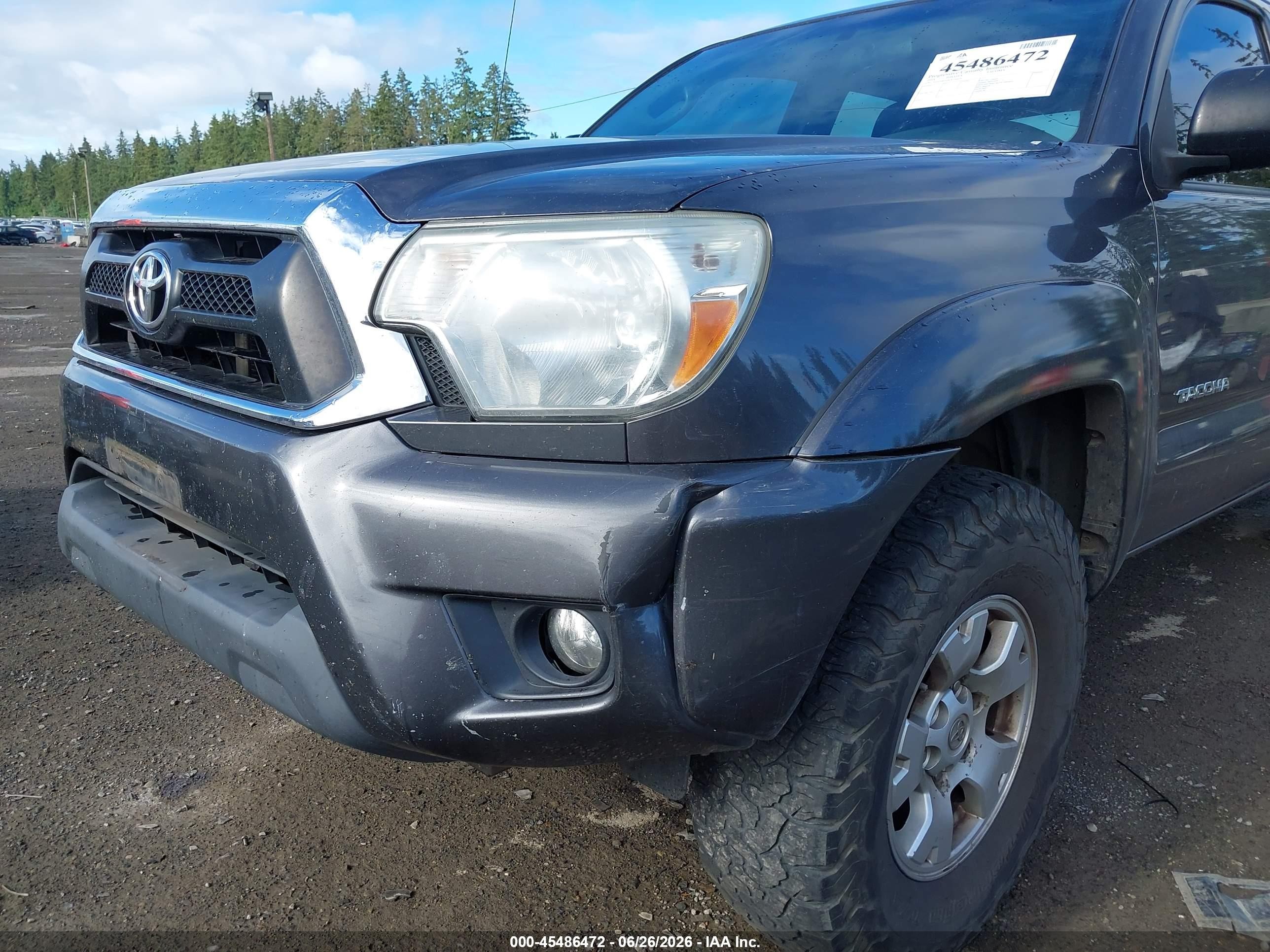 2014 Toyota Tacoma Base V6 Gray vin: 5TFLU4EN4EX104079