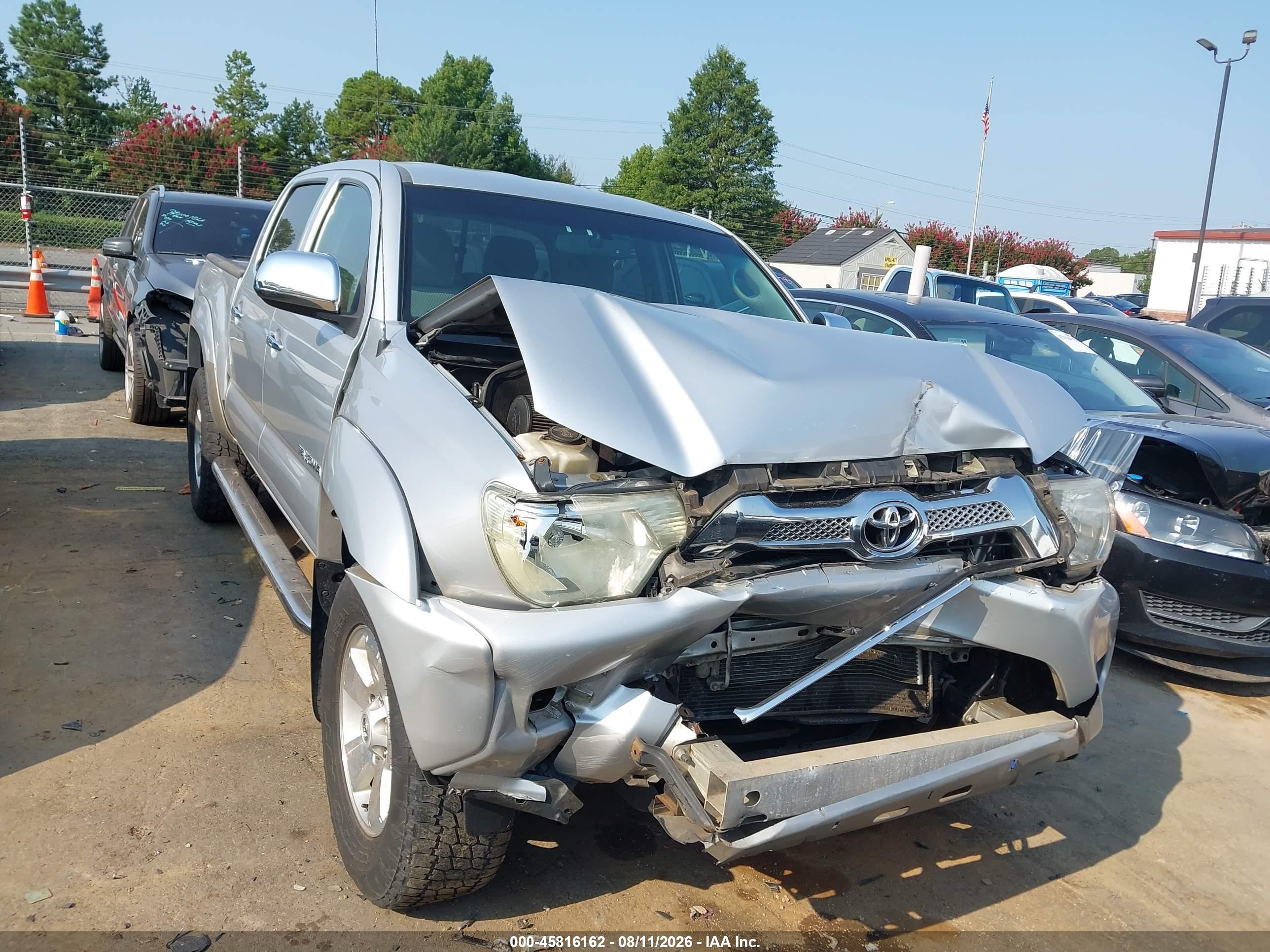 2012 Toyota Tacoma Base V6 Silver vin: 5TFLU4EN5CX027686