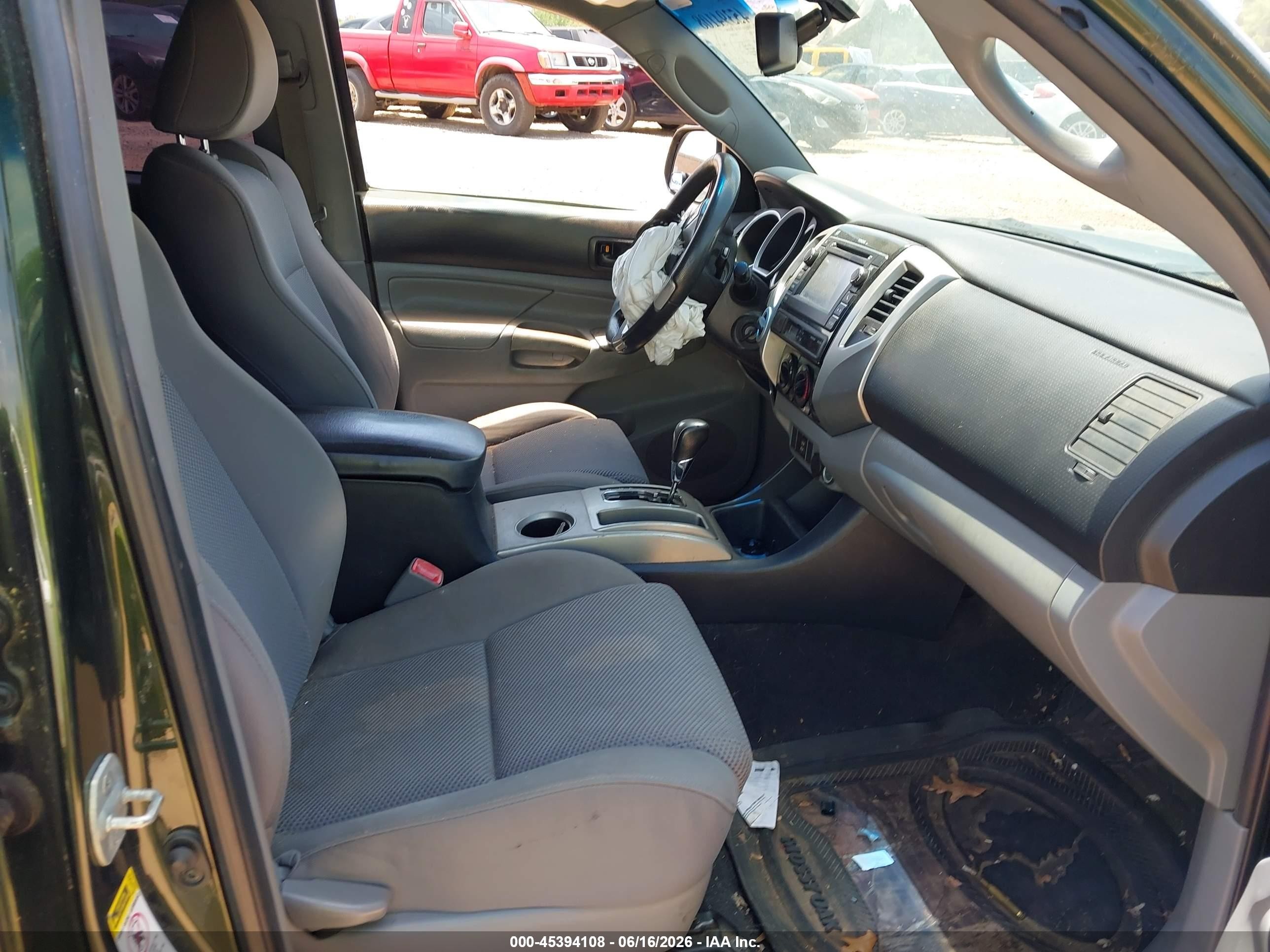 2013 Toyota Tacoma Base V6 Green vin: 5TFLU4EN5DX061659
