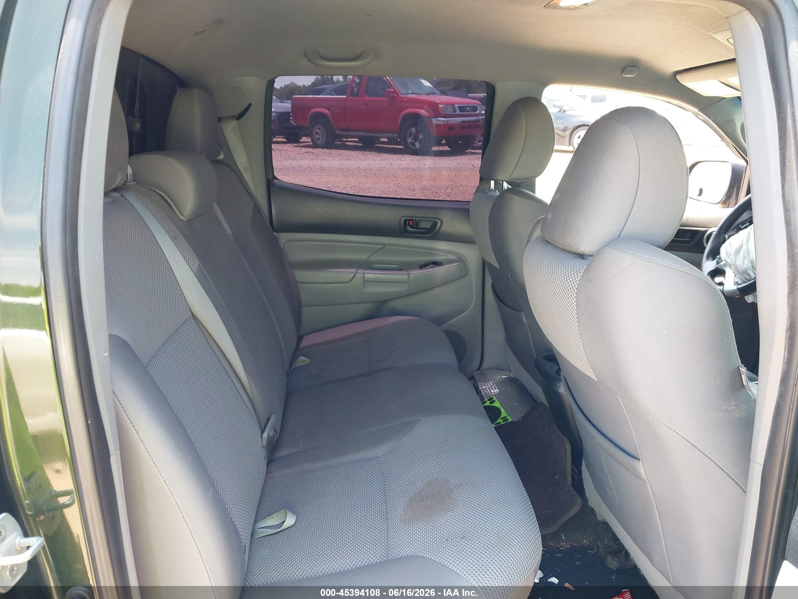 2013 Toyota Tacoma Base V6 Green vin: 5TFLU4EN5DX061659
