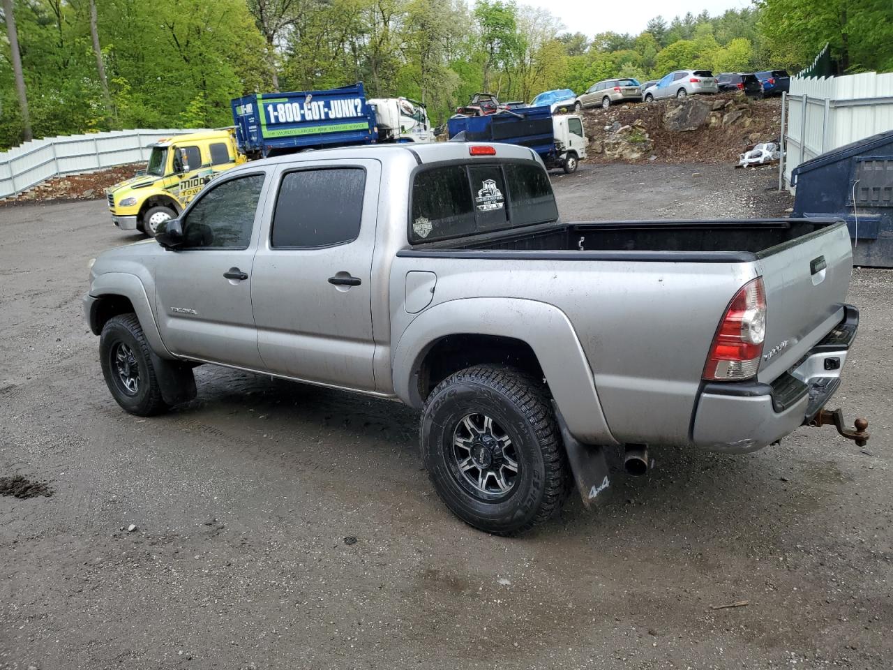 2014 Toyota Tacoma Double Cab Silver vin: 5TFLU4EN5EX099295