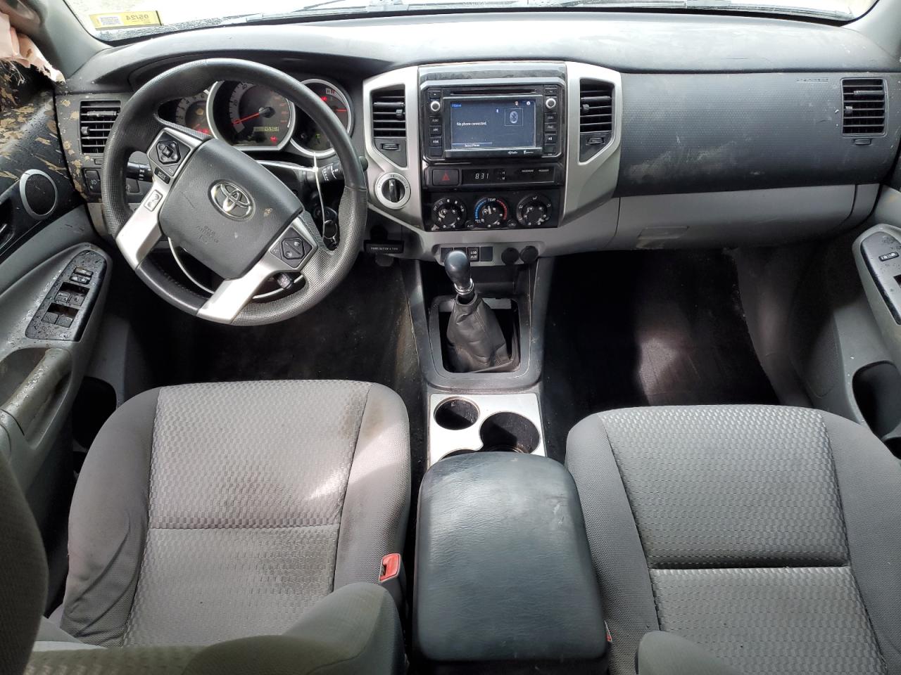 2014 Toyota Tacoma Double Cab Silver vin: 5TFLU4EN5EX099295