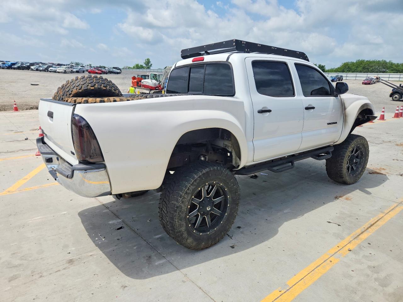 2014 Toyota Tacoma Double Cab White vin: 5TFLU4EN5EX108593