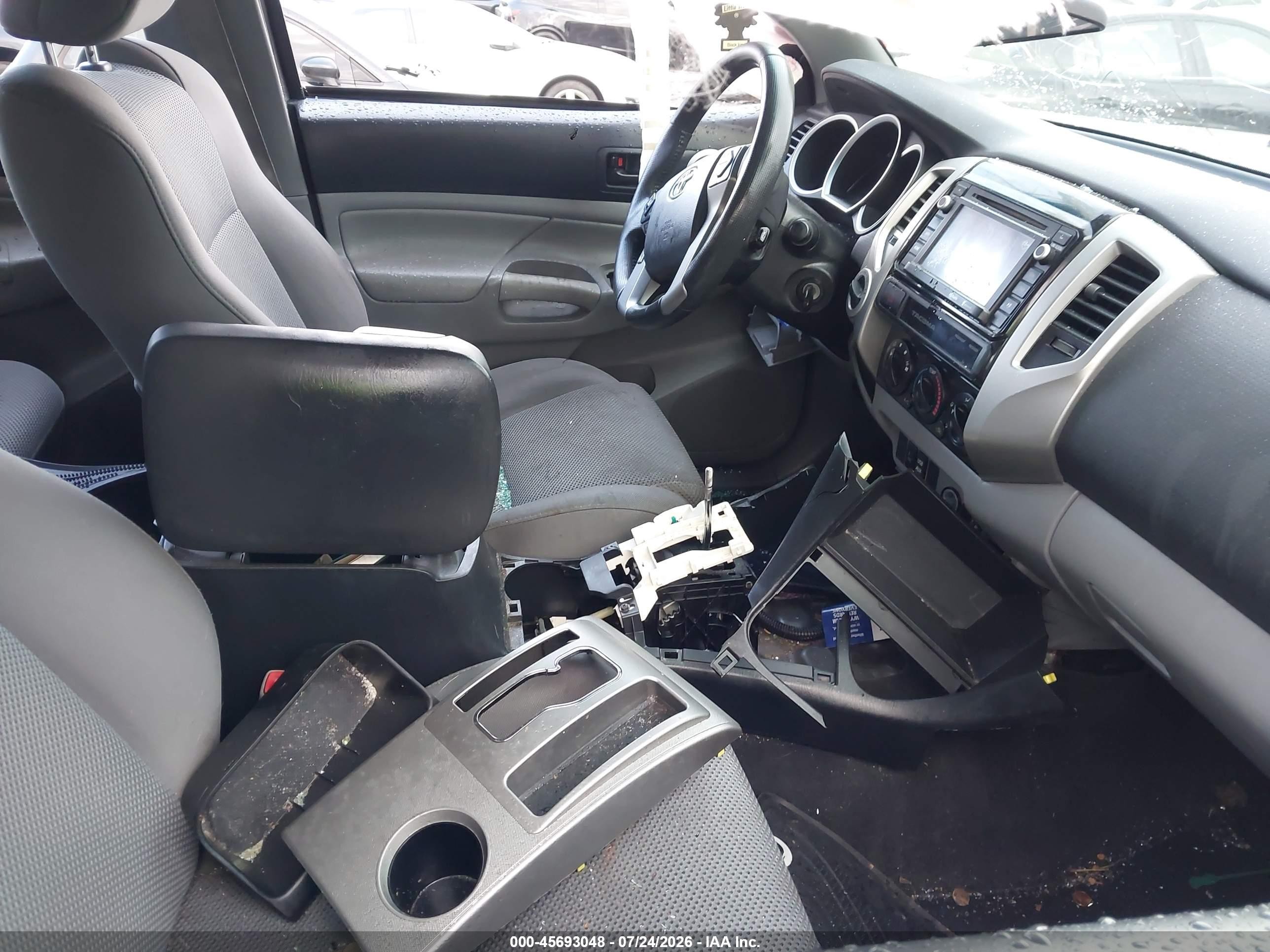 2015 Toyota Tacoma Base V6 Gray vin: 5TFLU4EN5FX111236