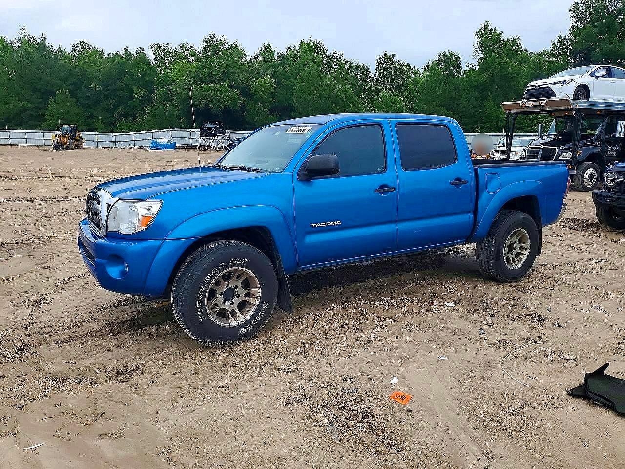 2011 Toyota Tacoma Double Cab Blue vin: 5TFLU4EN6BX009051