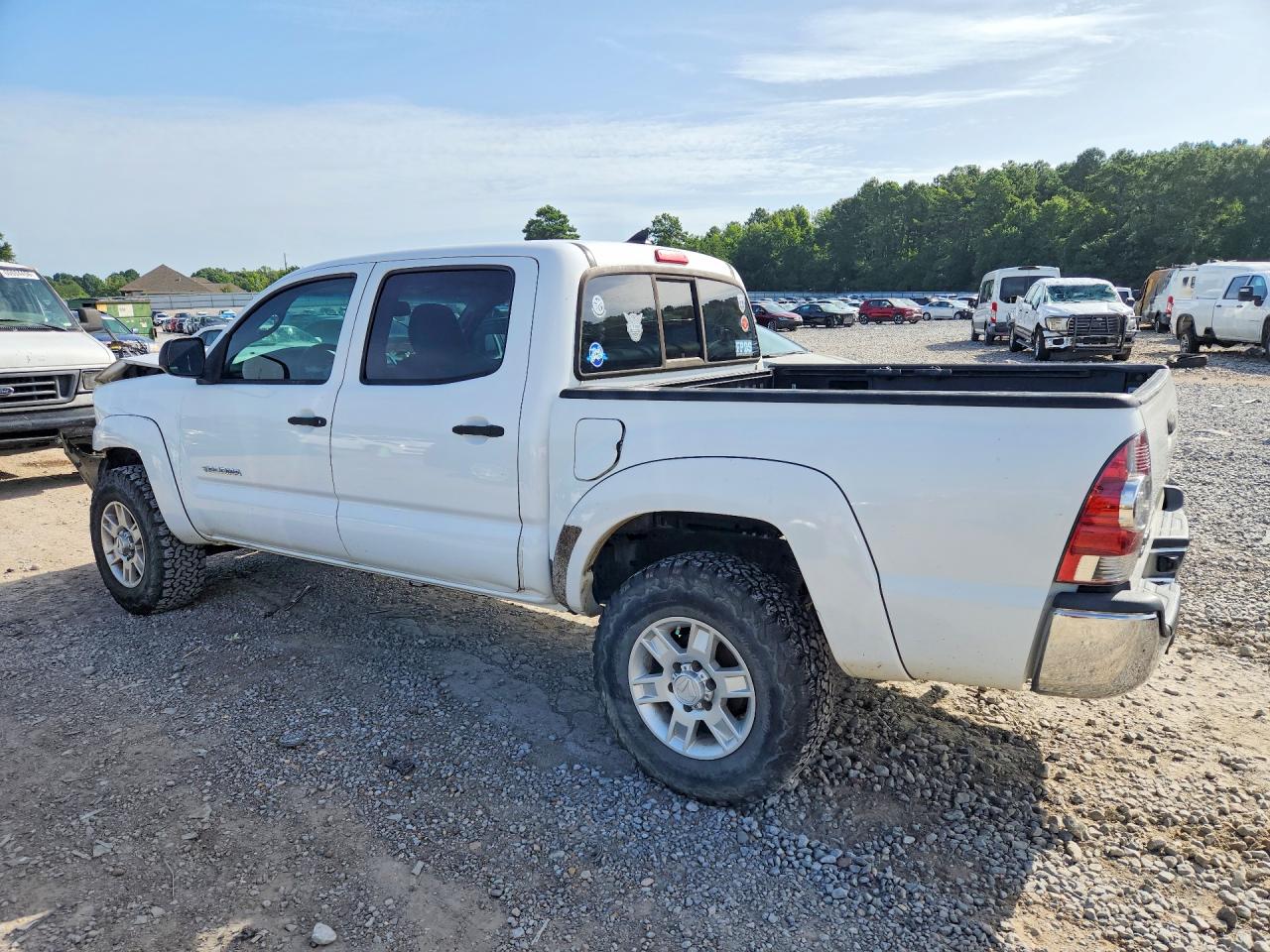 2012 Toyota Tacoma Double Cab White vin: 5TFLU4EN7CX036809