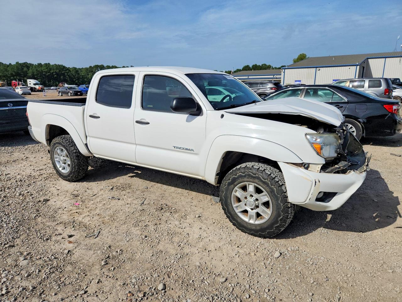 2012 Toyota Tacoma Double Cab White vin: 5TFLU4EN7CX036809