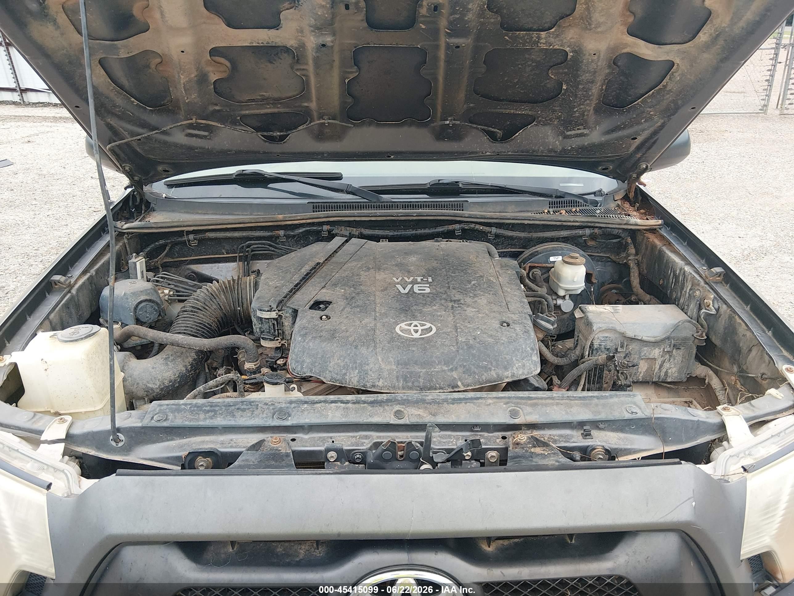 2013 Toyota Tacoma Base V6 Gray vin: 5TFLU4EN7DX059895