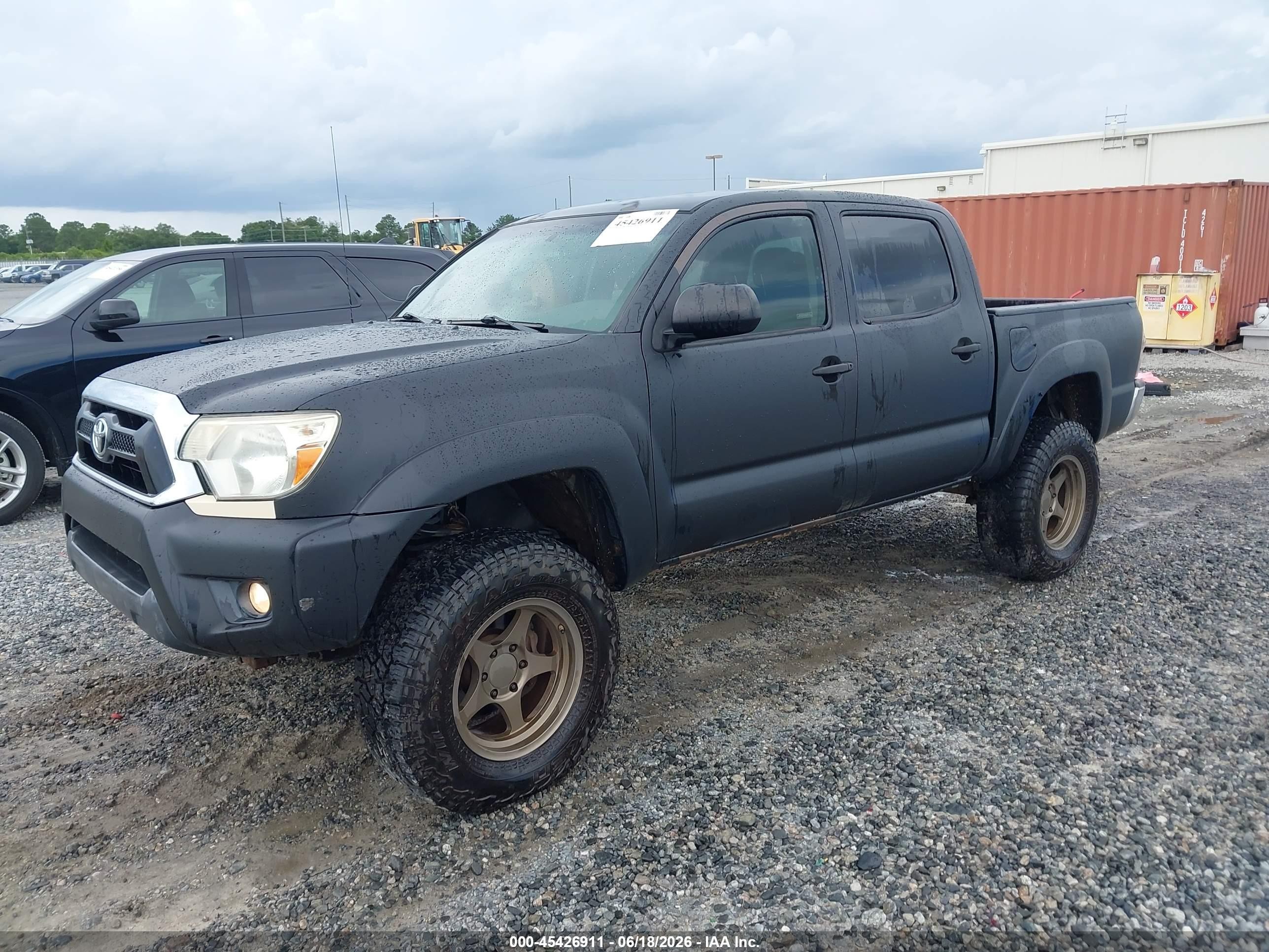 2013 Toyota Tacoma Base V6 Black vin: 5TFLU4EN7DX065227