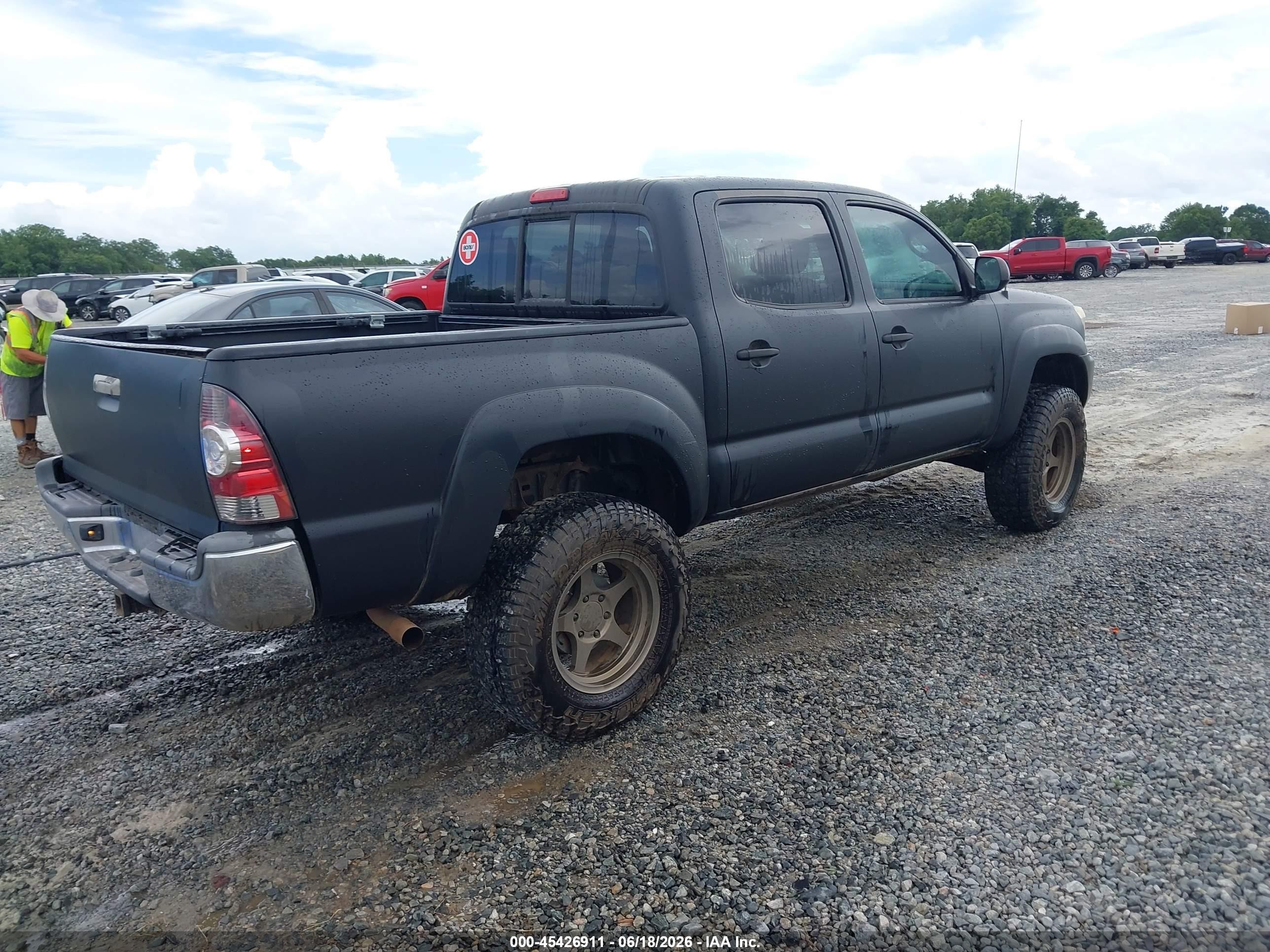 2013 Toyota Tacoma Base V6 Black vin: 5TFLU4EN7DX065227
