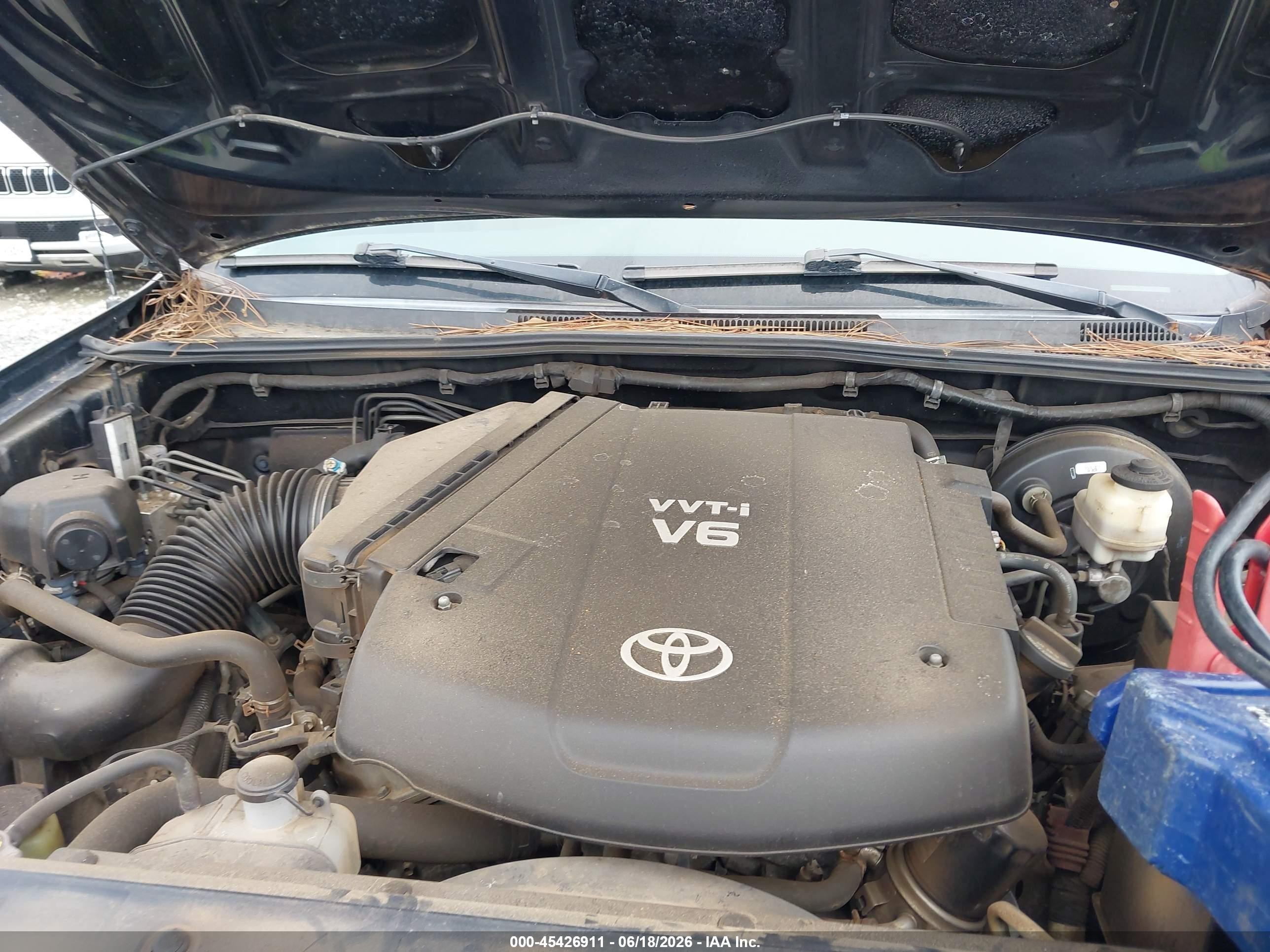 2013 Toyota Tacoma Base V6 Black vin: 5TFLU4EN7DX065227